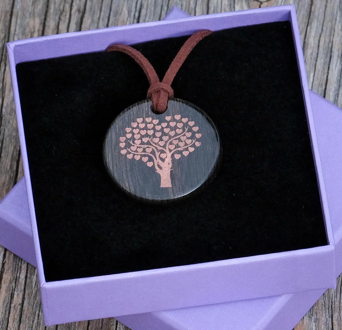 Tree Of Hearts Pendant In Gift Box