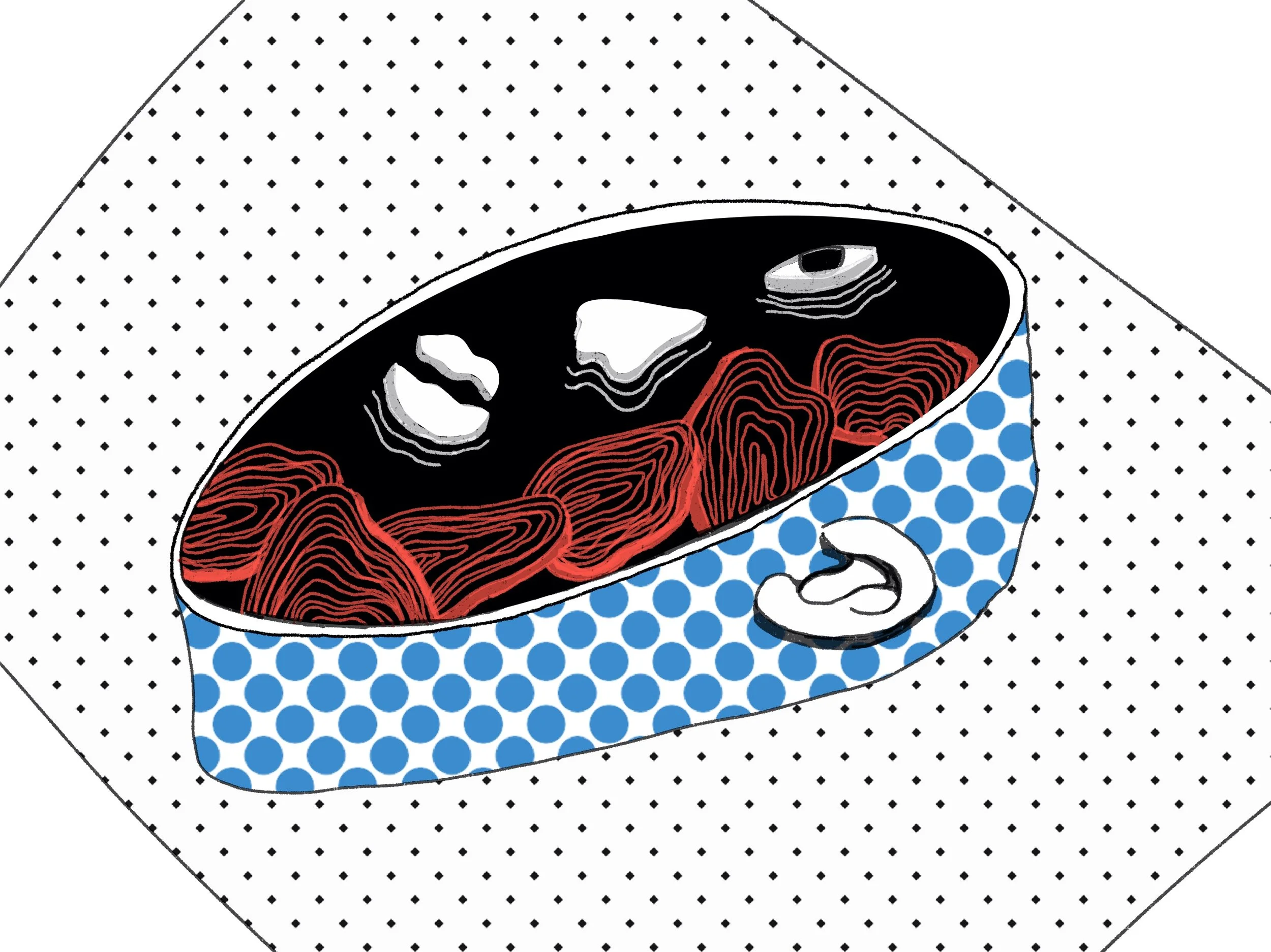 I start this series, all about the weird food, dream I had,  people I meet…  and these illustrations could be printed on T shirt, mug, bag, or just for hanging.