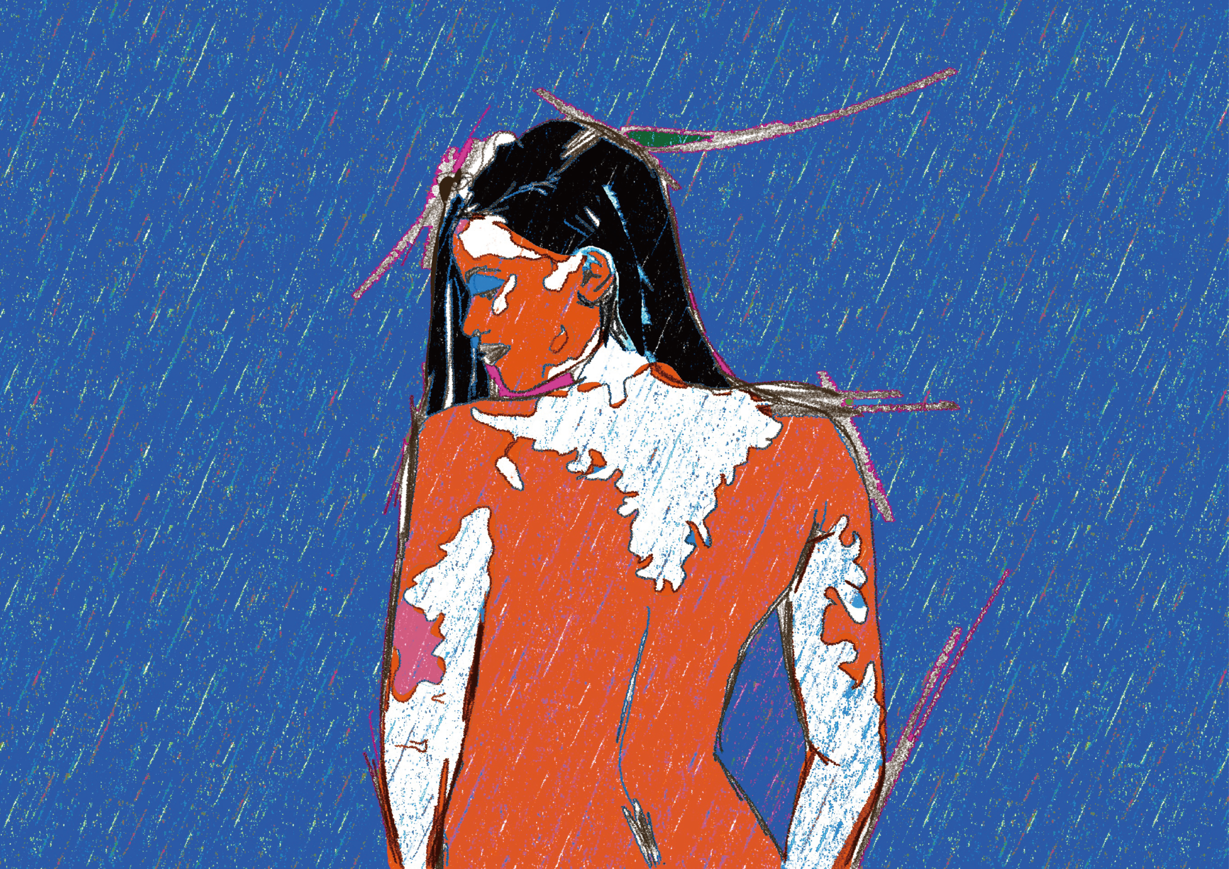 Vitiligo Portrait Art