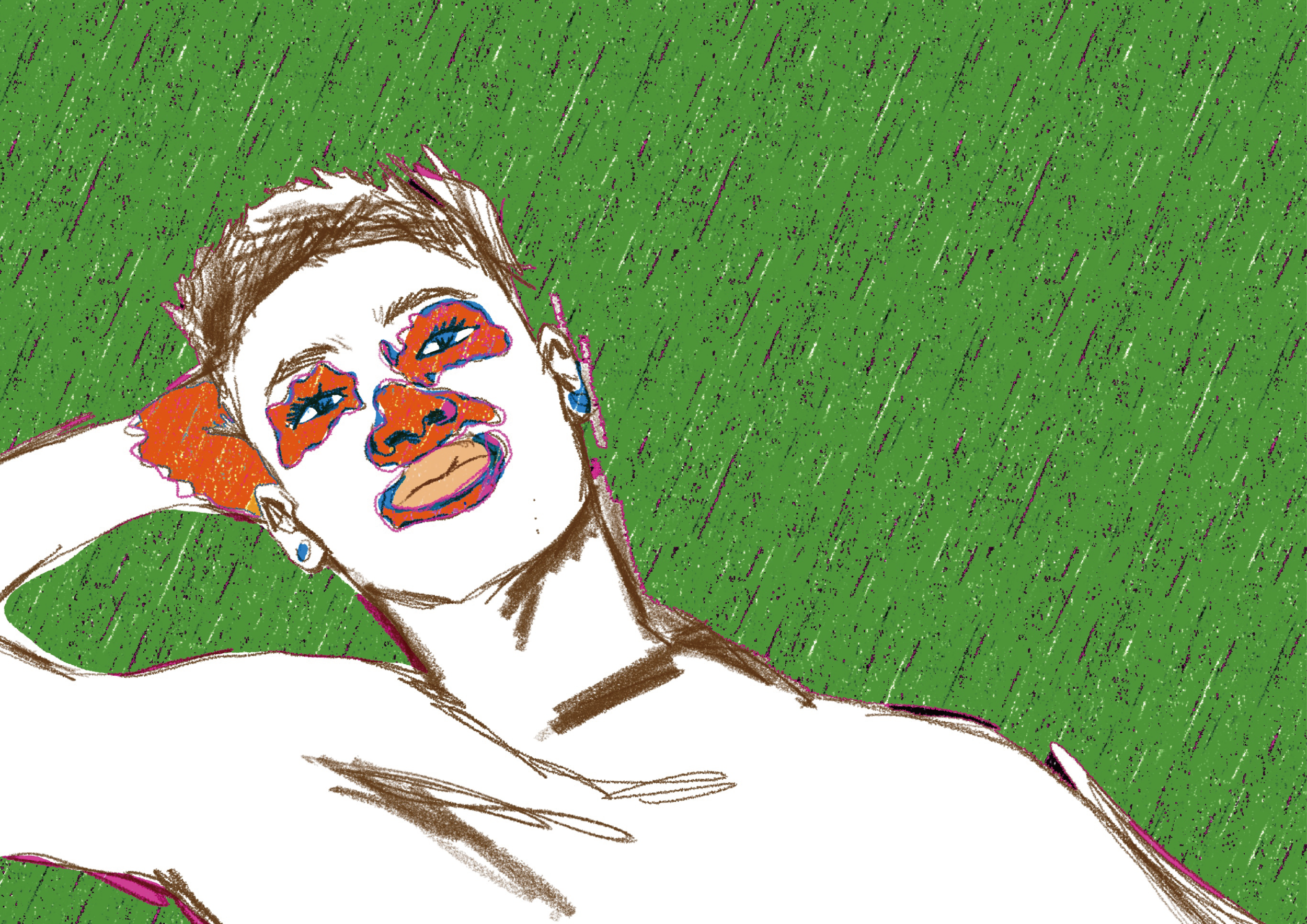 Vitiligo Portrait Art