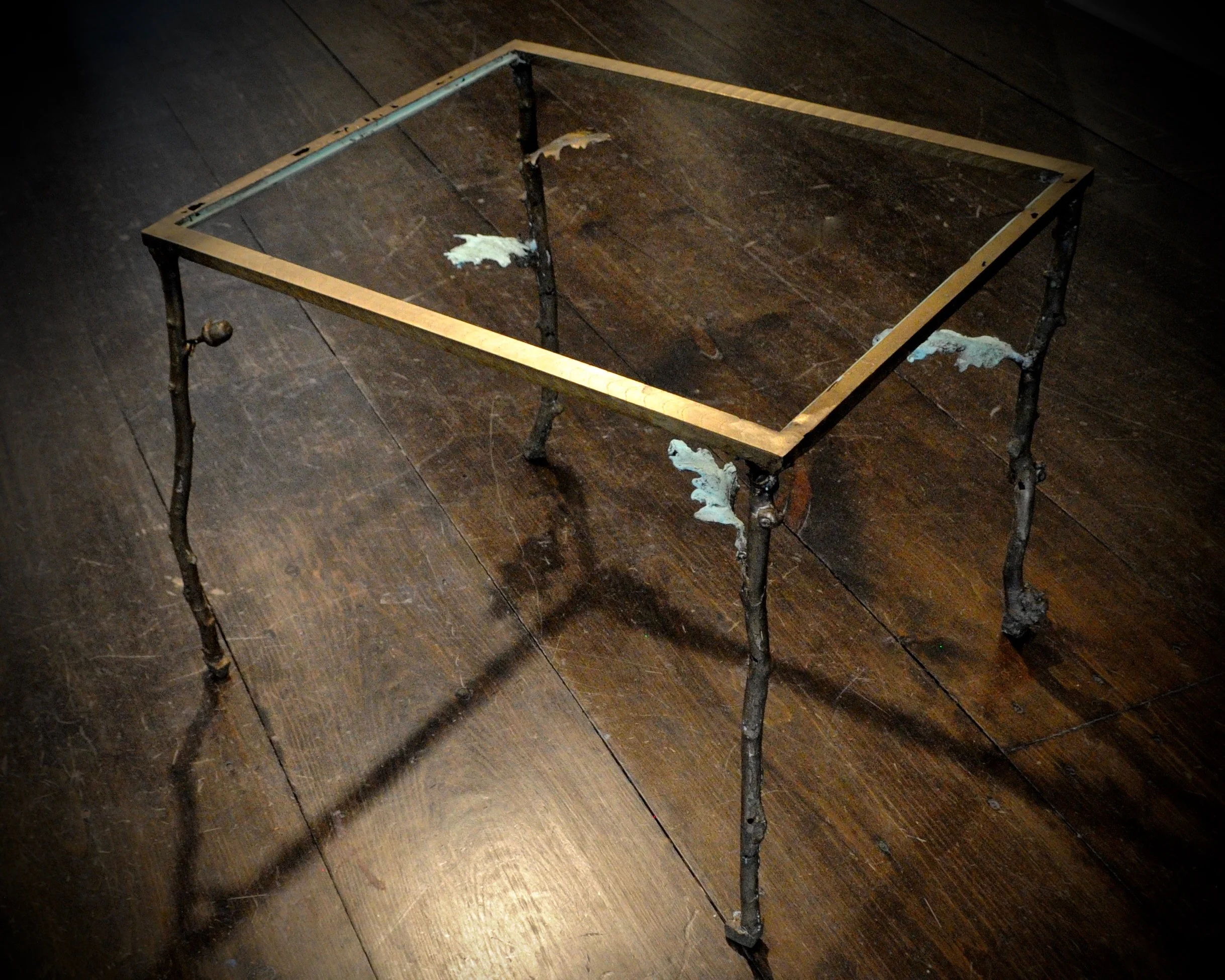 Bells Mill | End Table, 2018, bronze