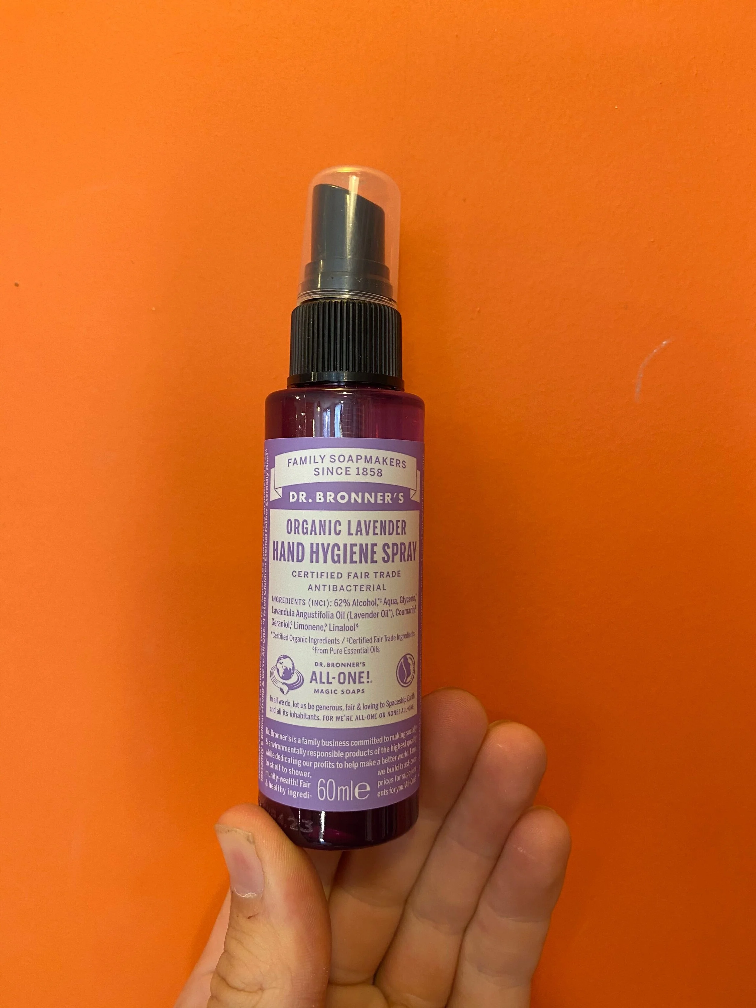 Dr. Bronner's Organic Lavender Hand Hygiene Spray — October Books