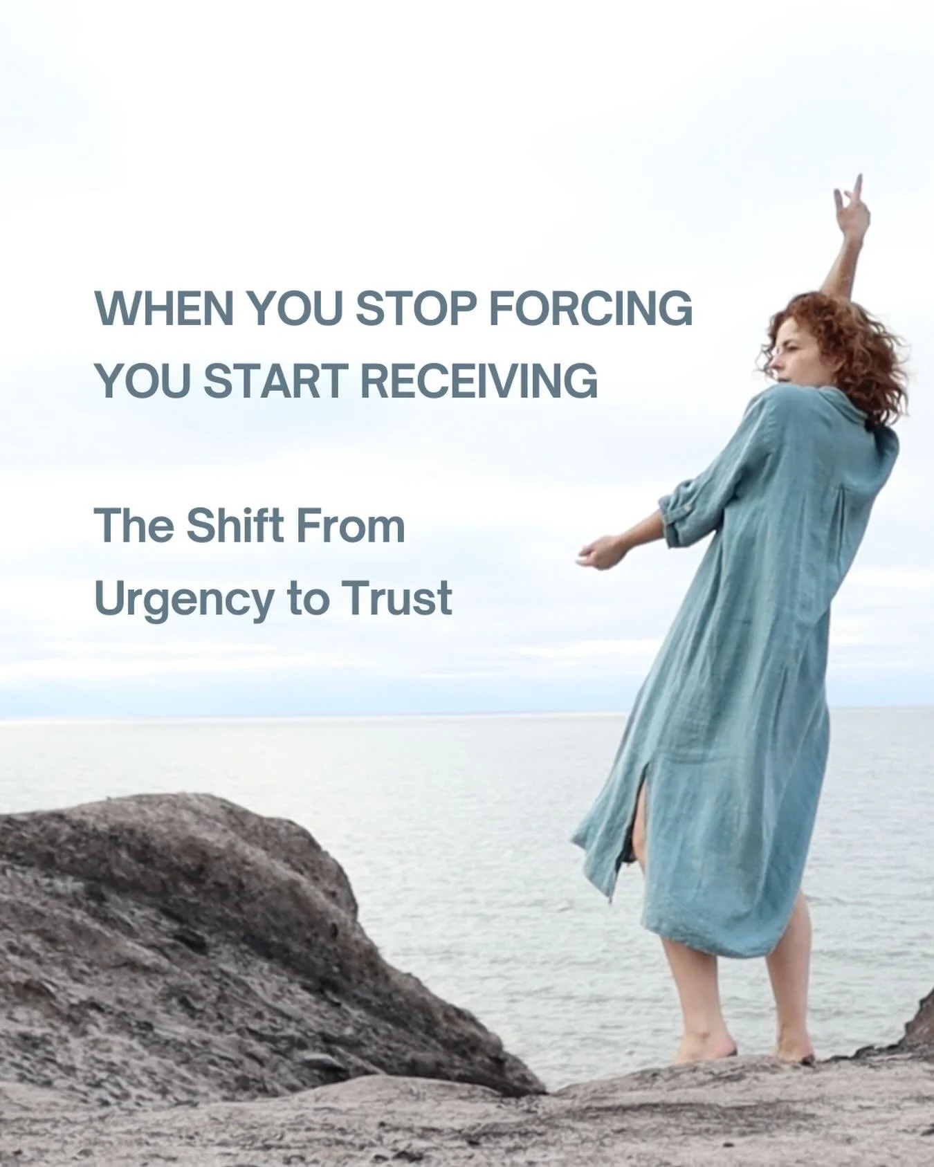 There is a version of me that still wants to rush, to fill every space with doing. 

I see her and I recognise her when she is triggered. 

I&rsquo;ve learned to meet her with gentleness and this is what makes the difference. I can welcome that part 