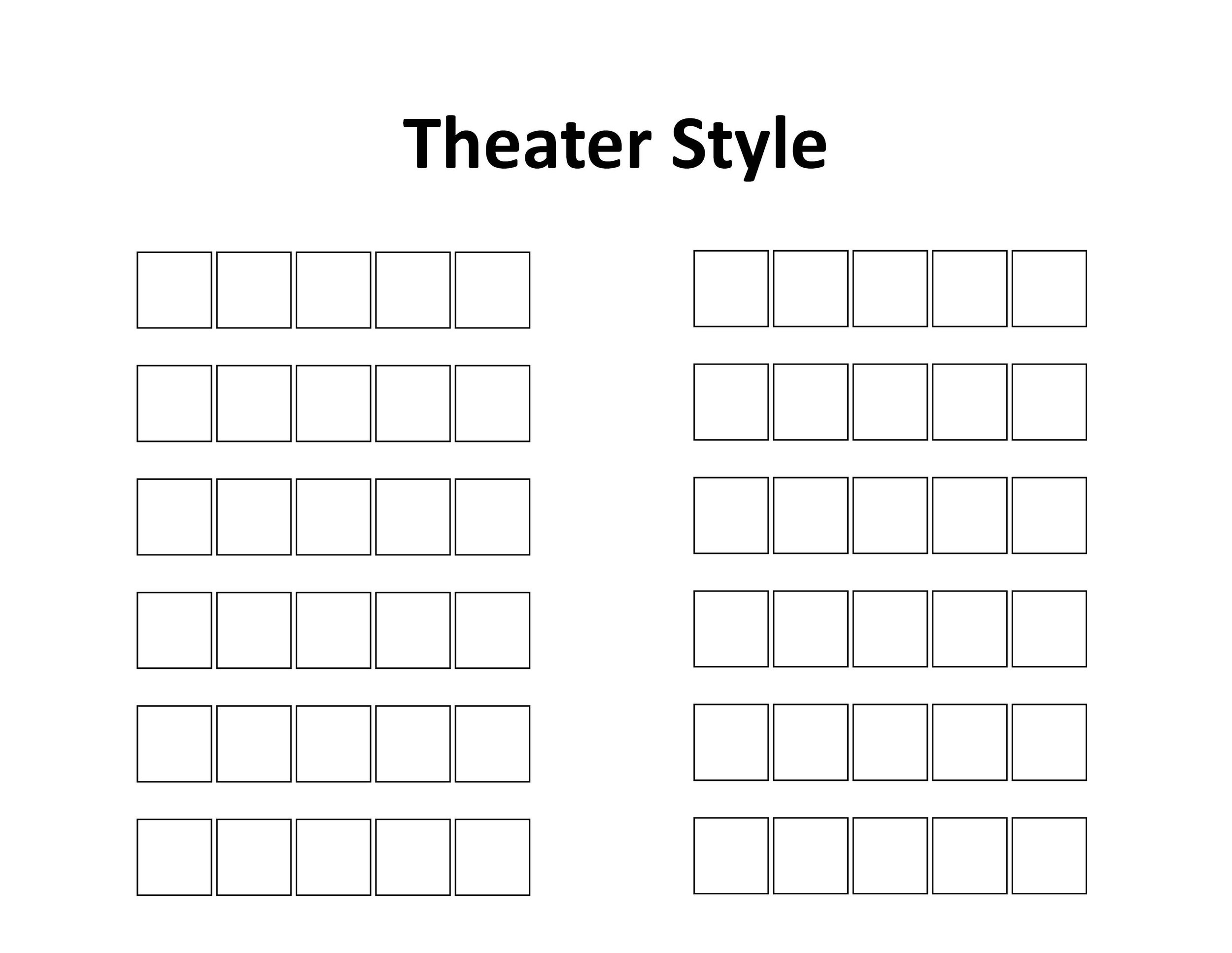 Theater Style (Maximum seating: 60)