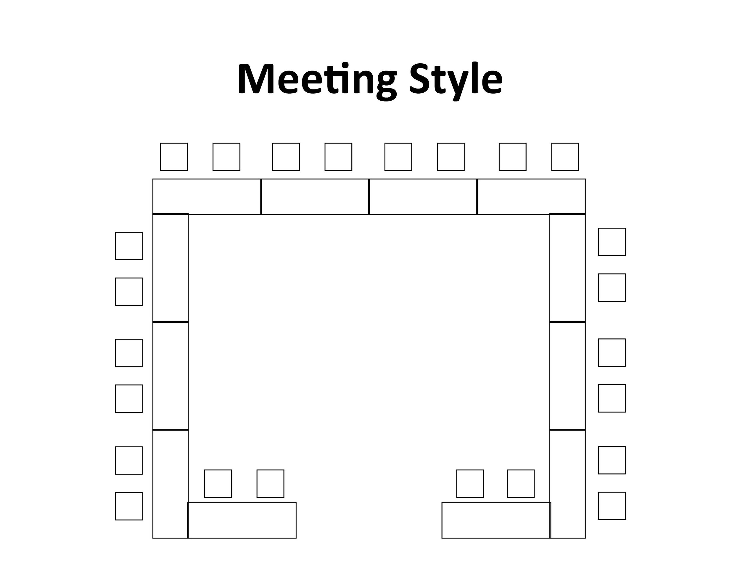 Meeting Style (Maximum seating: 24)