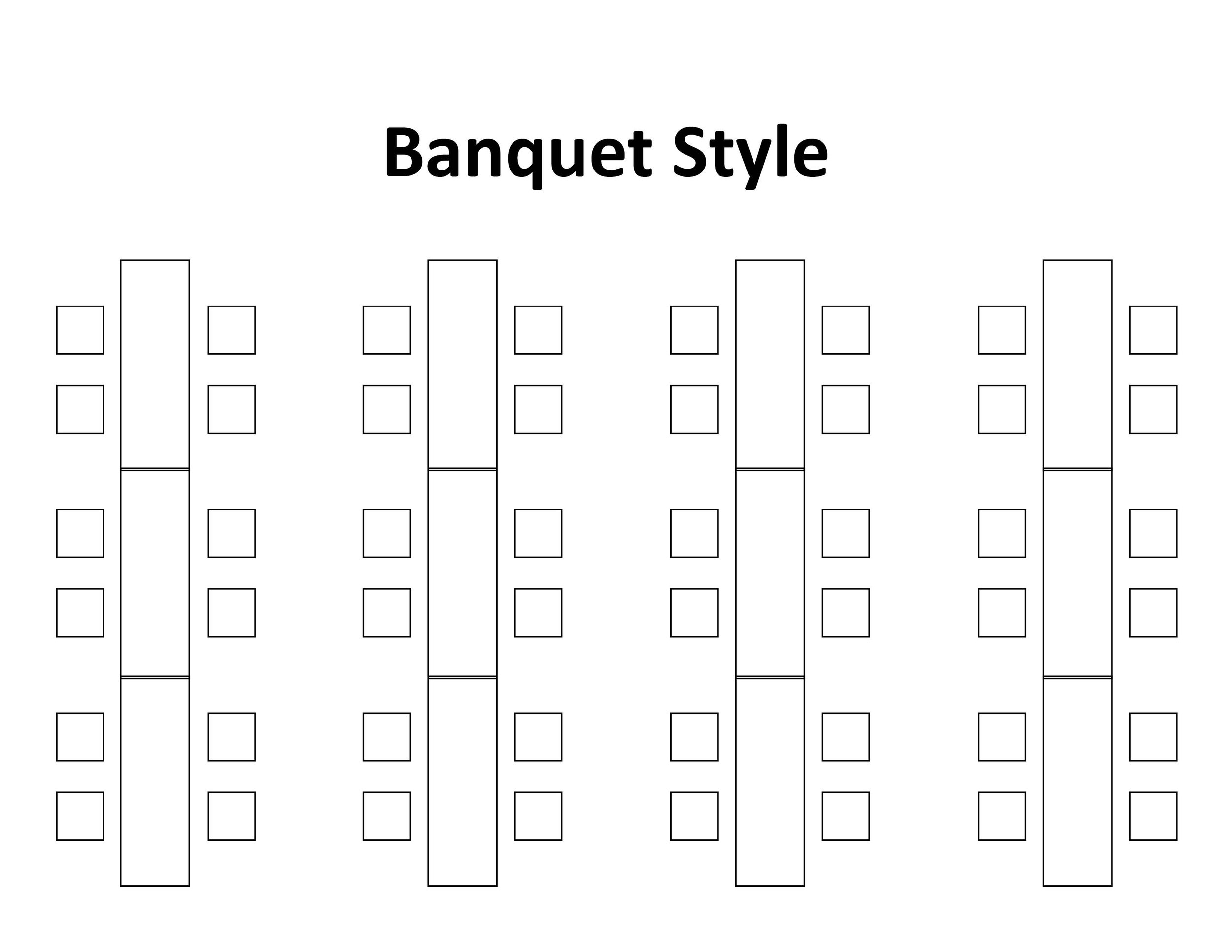 Banquet Style (Maximum seating: 48)