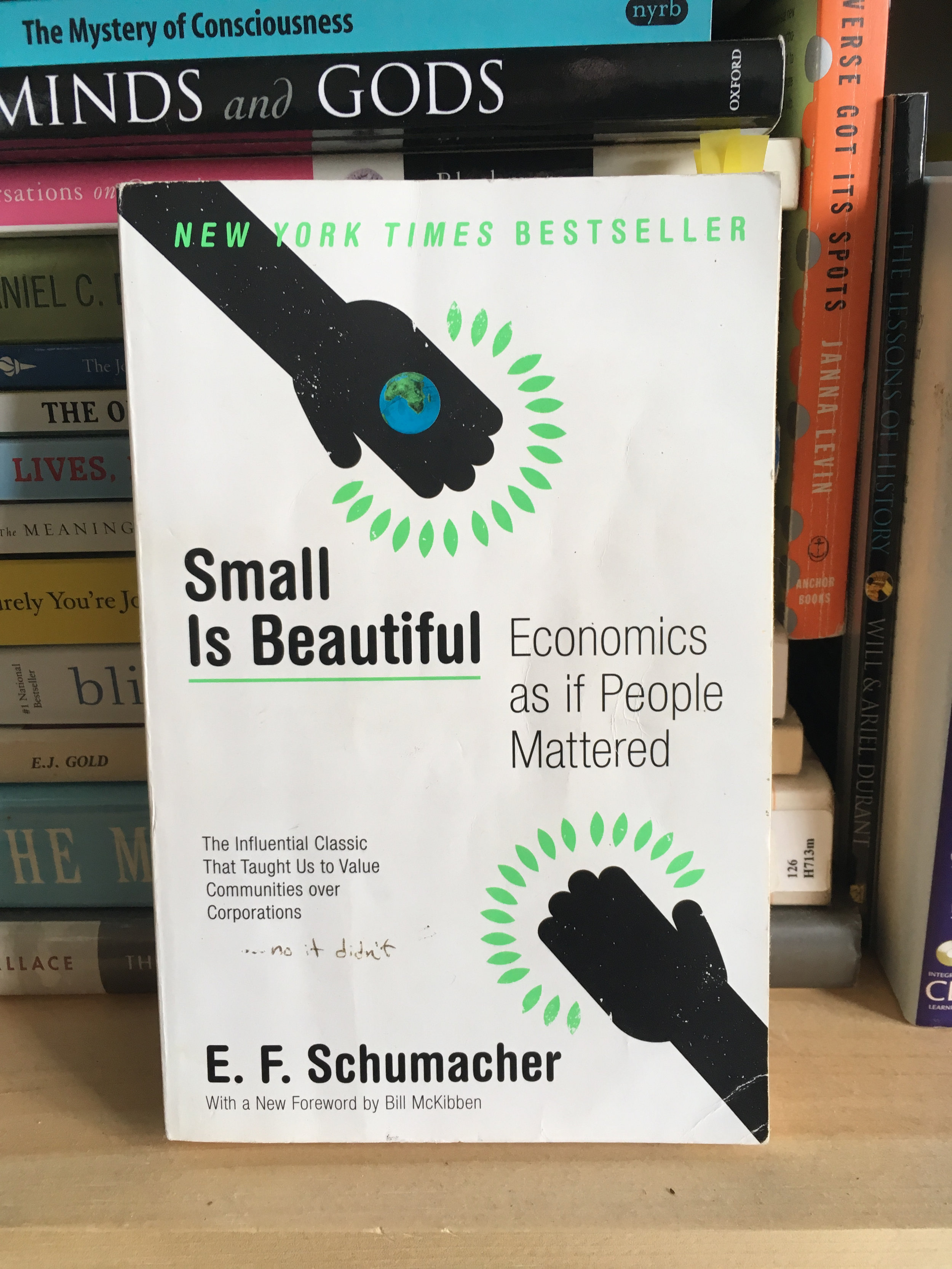 Small Is Beautiful By E F Schumacher Notes Quotes Musing Mind