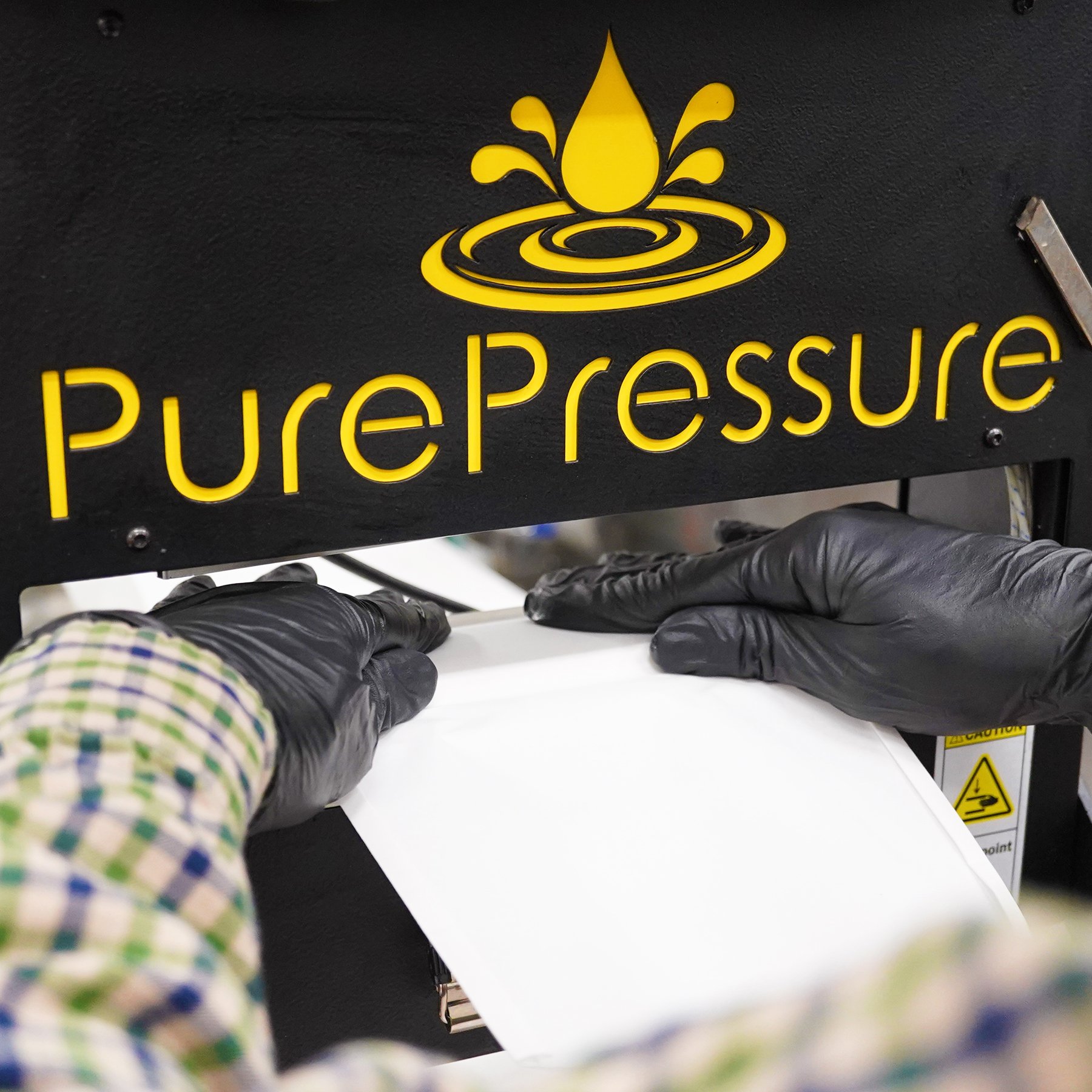 Placing the Pouch on the Press