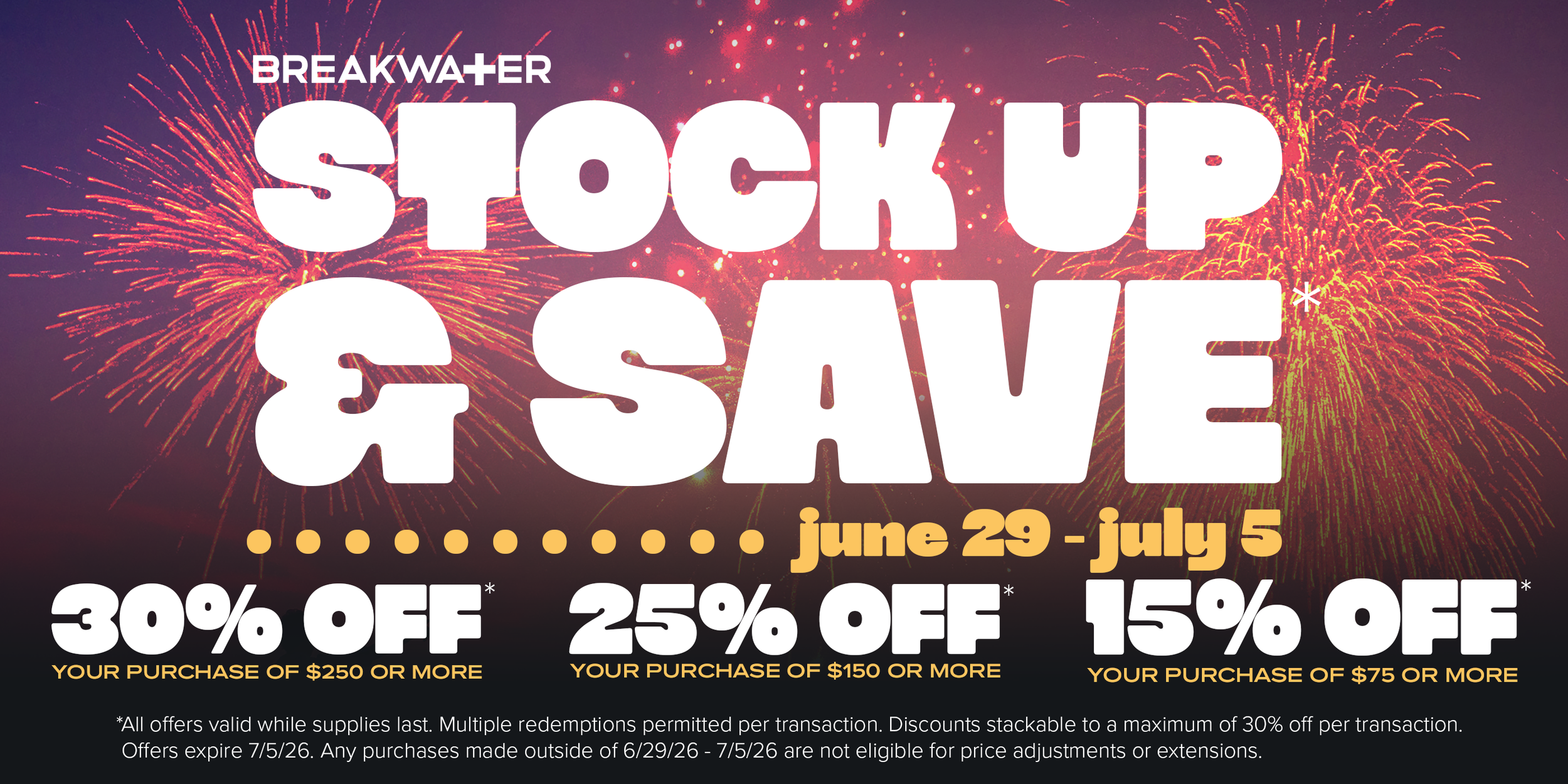Stock Up & Save is Back!