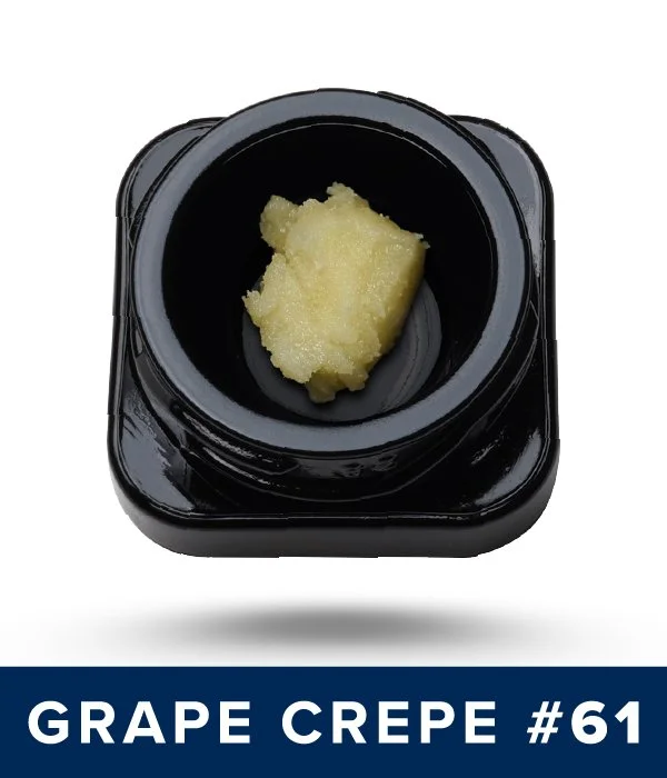Grape Crepe #61 Live Hash Rosin. Link to blog post.