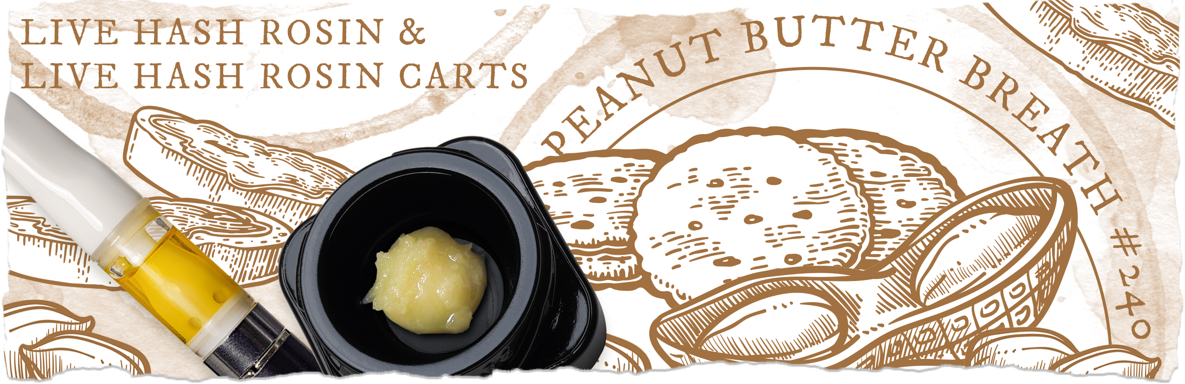 Peanut Butter Breath Live Hash Rosin & Live Hash Rosin Cartridges