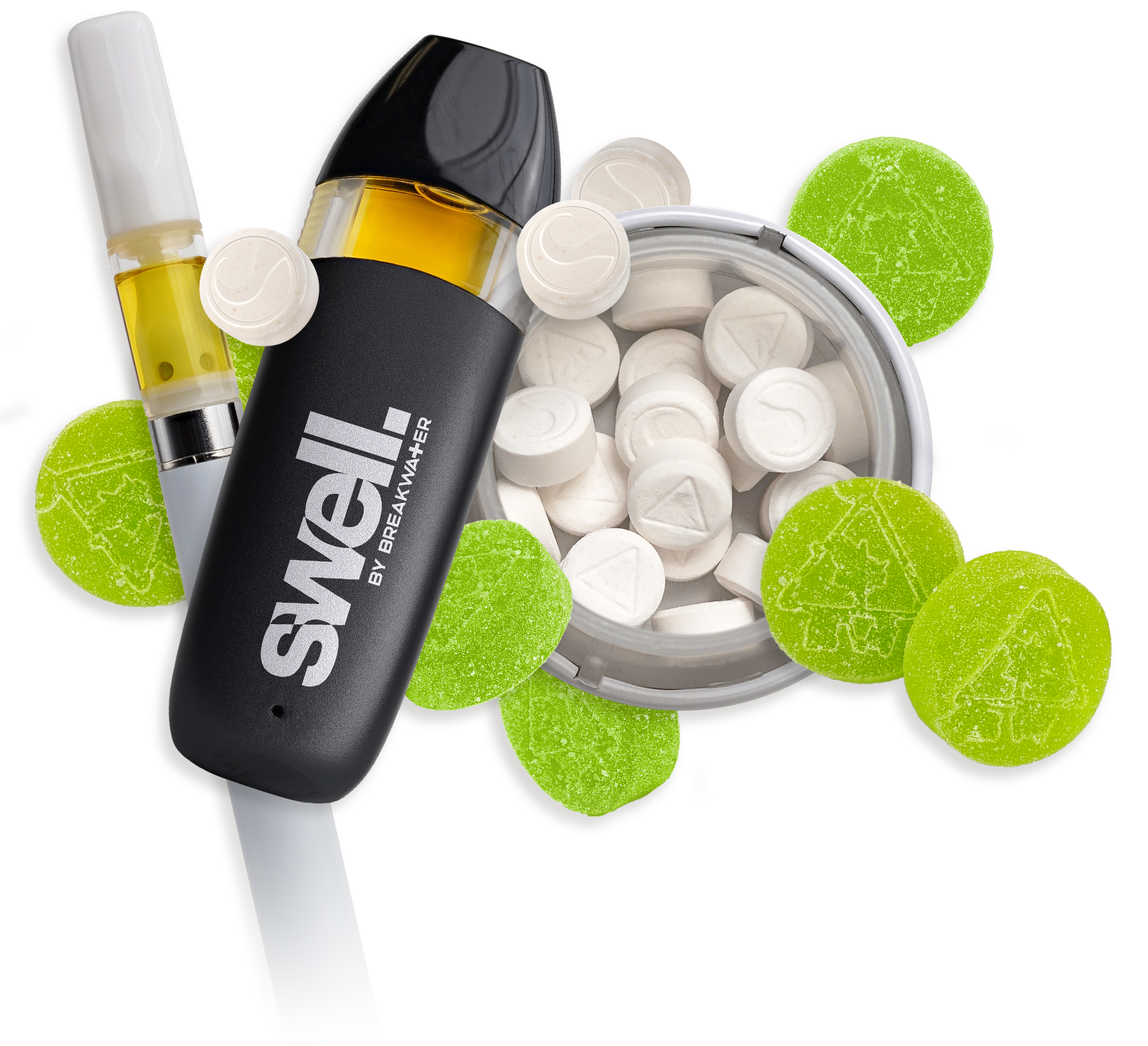 So many discreet products to choose from: easy-to-dose mints, delicious gummies, and convenient premium vapes.