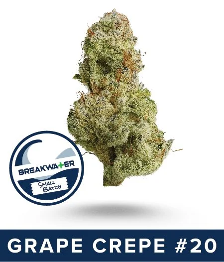 Grape Crepe #20 Premium Flower. Small Batch Strain. Link to full description.