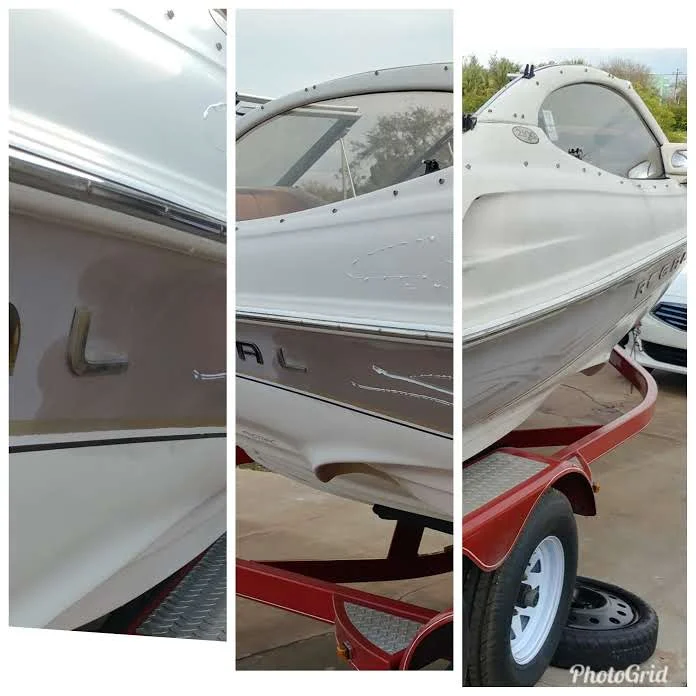 Mobile boat detailing service in Cape Coral Florida by Royal Shine Detailing