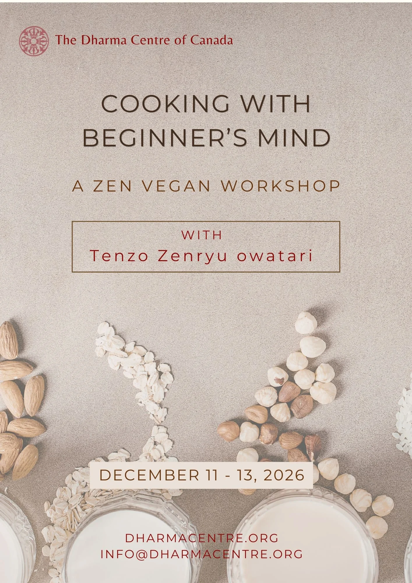 COOKING WITH BEGINNER'S MIND: A Zen Vegan Workshop with Tenzo Zenryu ...