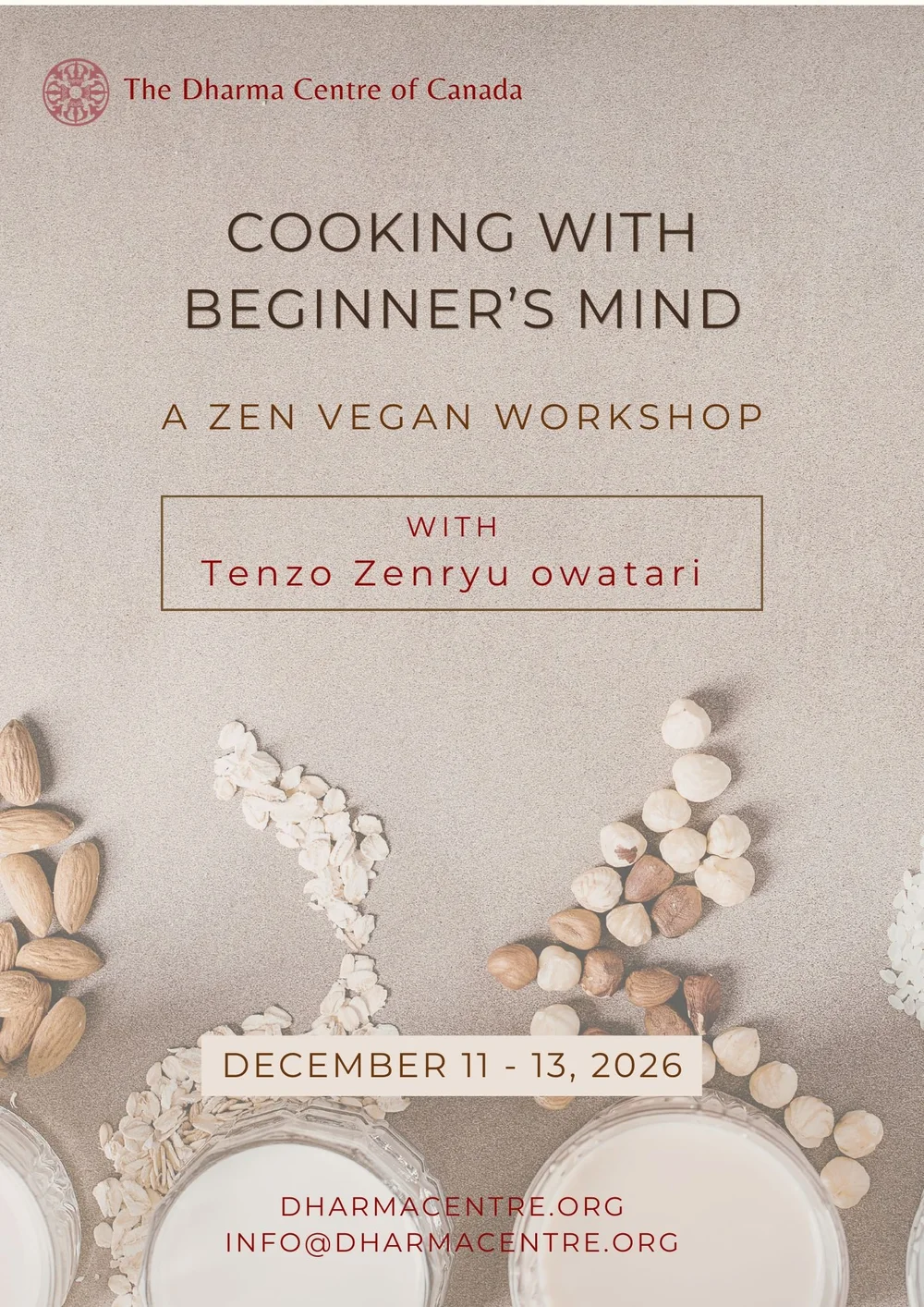 COOKING WITH BEGINNER'S MIND: A Zen Vegan Workshop with Tenzo Zenryu ...