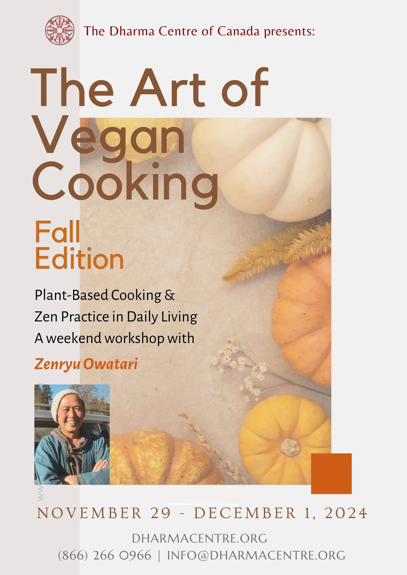 The Art of Vegan Cooking: Workshop with Zenryu Owatari — The Dharma ...