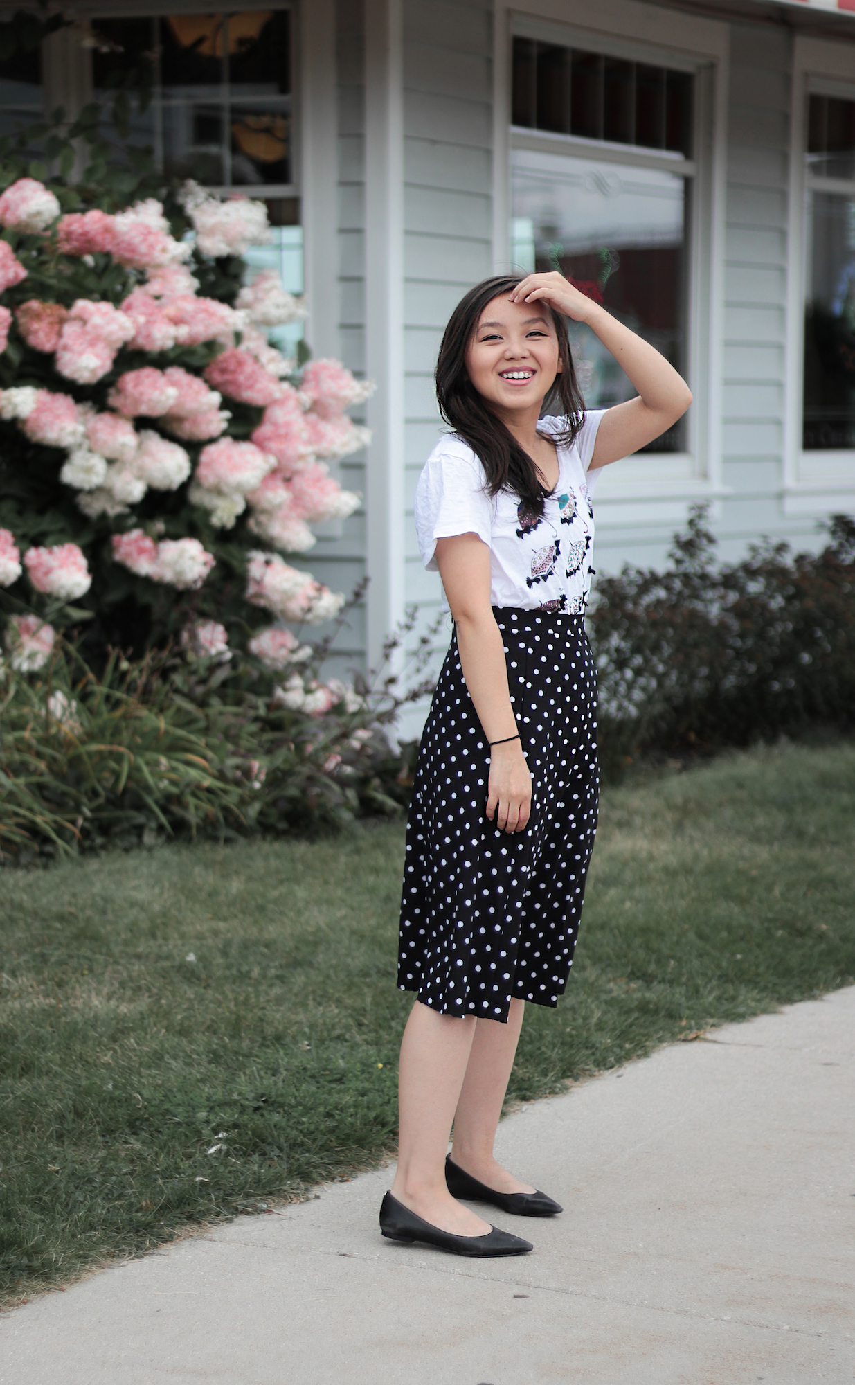 polka dot skirt outfit idea - sincerely mainou.jpeg