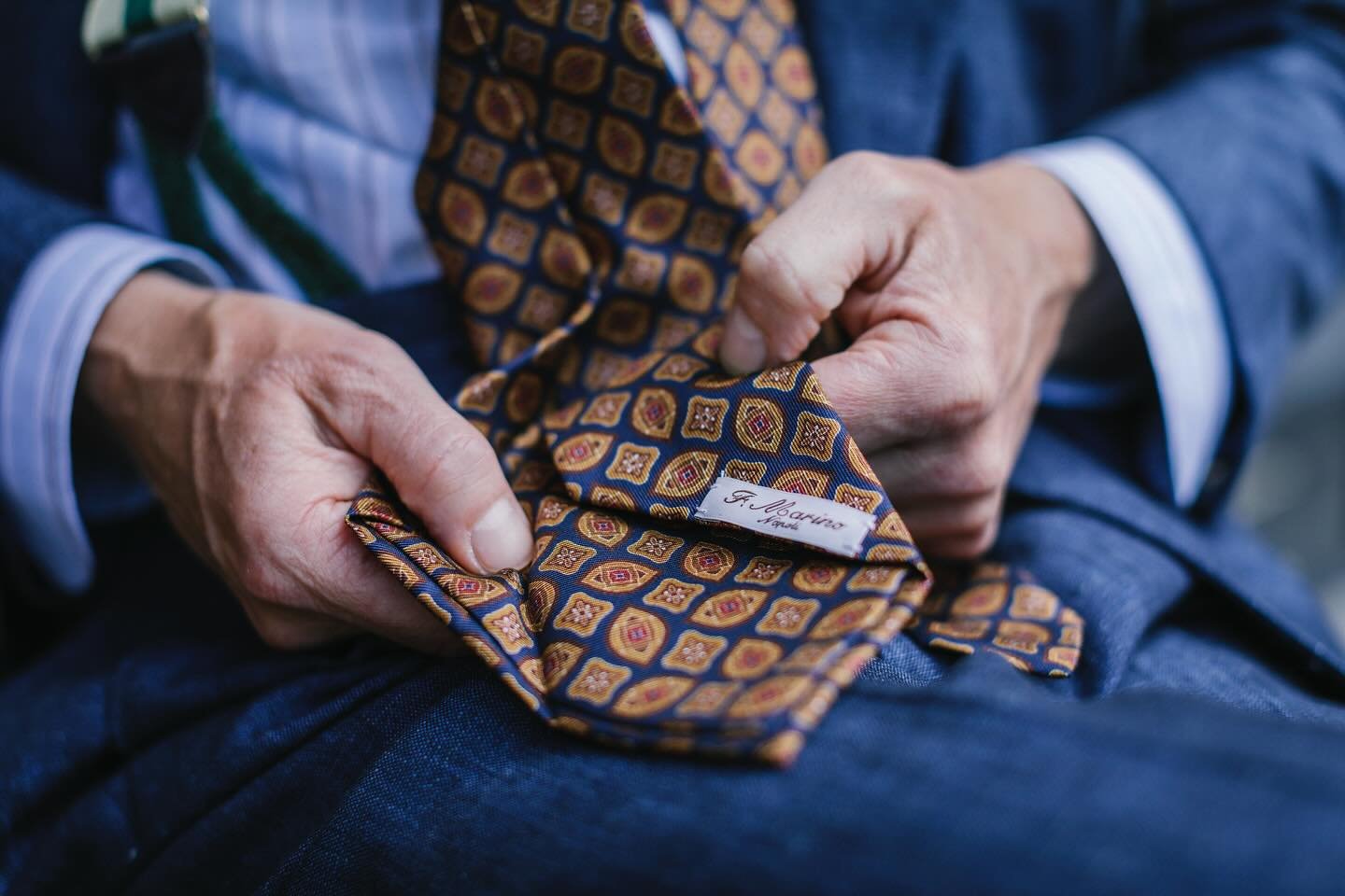 F. Marino

&ldquo;Better to be the only man in the room wearing an F. Marino tie, than the only man in the room not wearing an F. Marino tie..&rdquo;

Handcrafted in Naples for three generations, ties which are light in the hand and soft to the touch