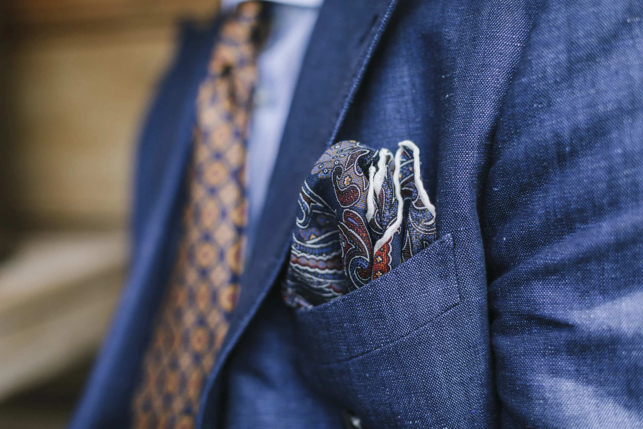 Pocket Squares and F Marino Ties