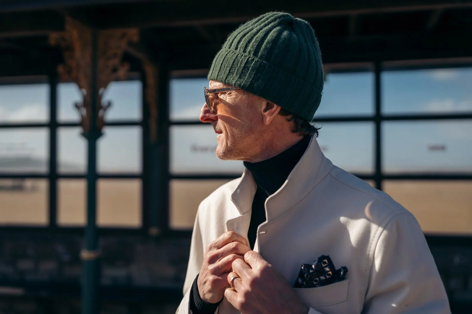 Turn it Up! 

Or indeed, turn the Nehru style collar down and wear it as a classic Notch lapel ☝️ 

Two for one Collars at Brown in Town - see bio for for our Cottoning-on blog.

Custom made Ice Cream Suit in cotton twill
Made to order Rollneck in bl