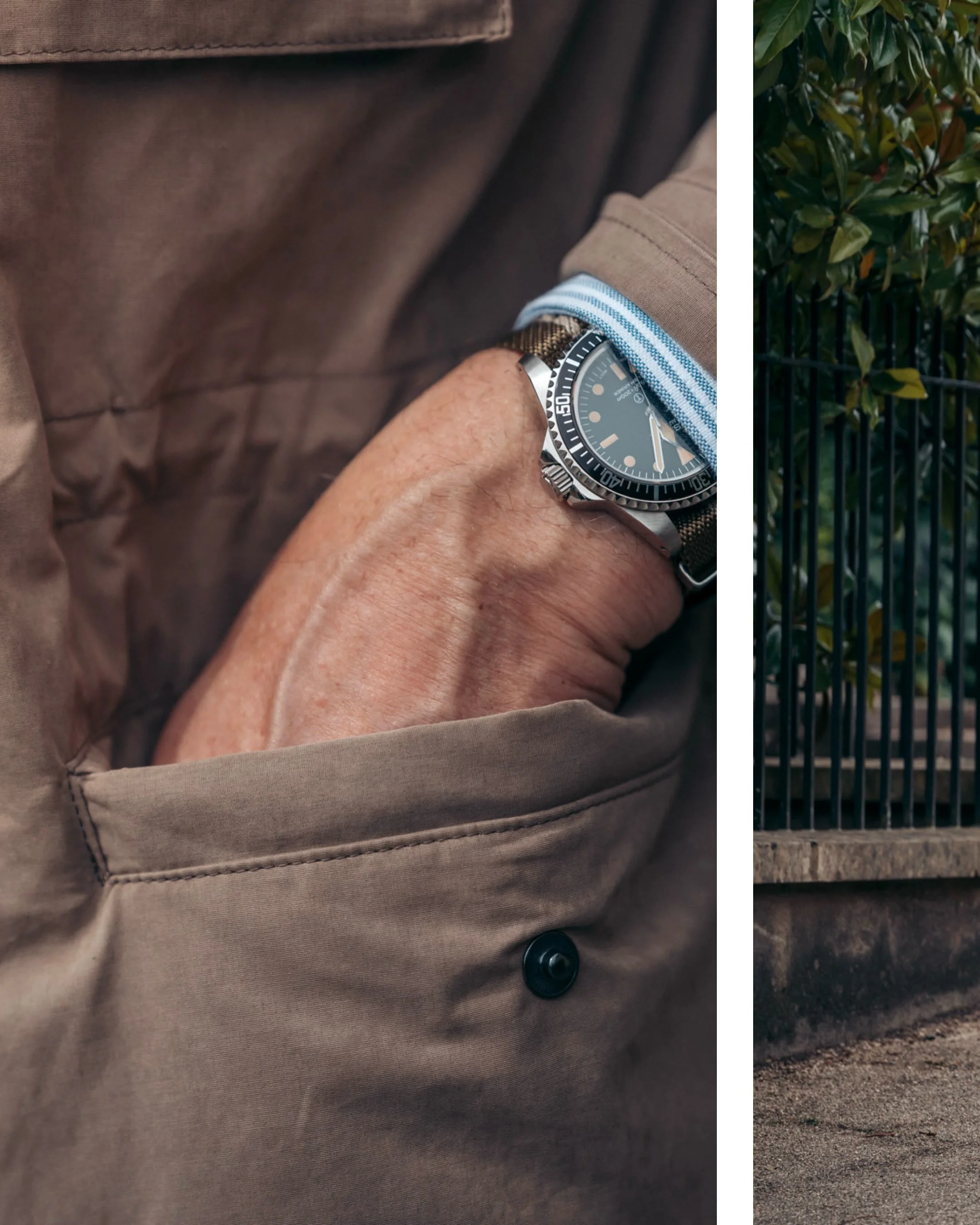 Field Jacket

Whether commuting from A - B or A - Z our Field Jacket has you covered! 

And because the Field Jacket is custom made, in your choice of weatherproof fabric, ranging from wax cotton, rubberised cotton or peached cotton (shown), it can b
