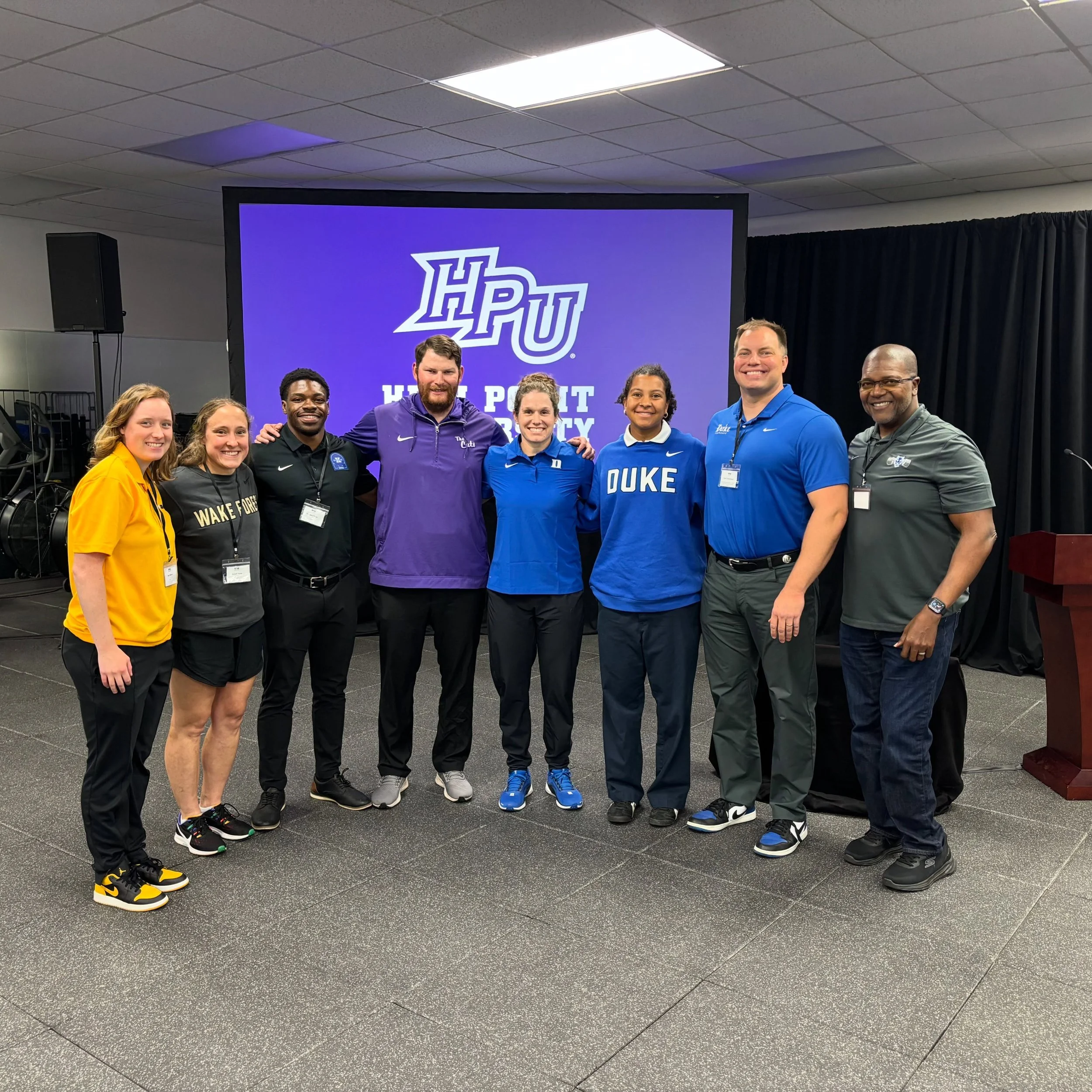 A huge thank you to @hpu_strength for putting on a great clinic this past weekend! 💪

It was a great day of professional growth, reconnecting with familiar faces &amp; building new relationships! 

S/o to Coach Megan &amp; Coach Carl for crushing th