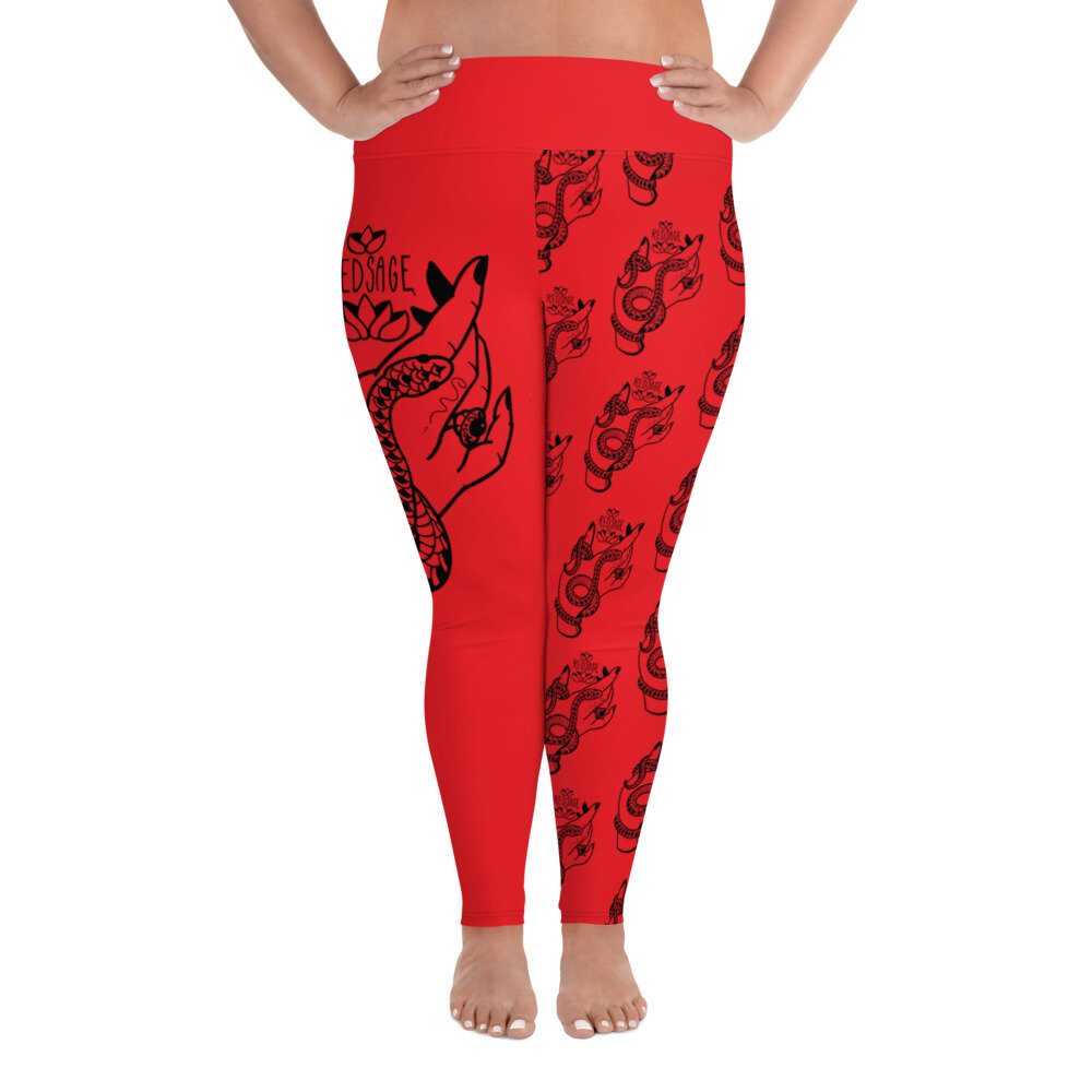 All-Over Print Plus Size Leggings 