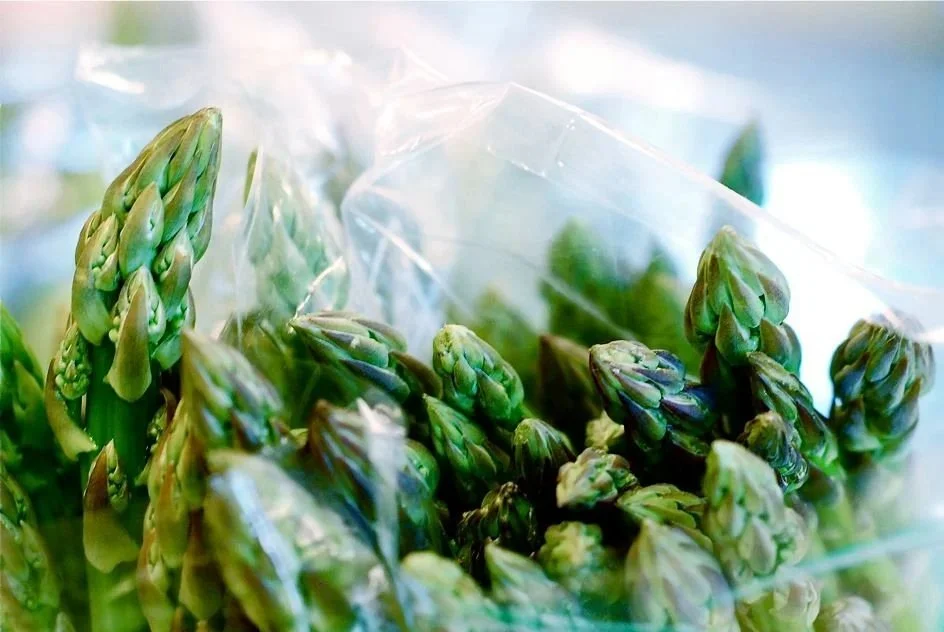 Asperges biologiques des Vallons Maraîchers offerts au Marché Ferme Beaulieu