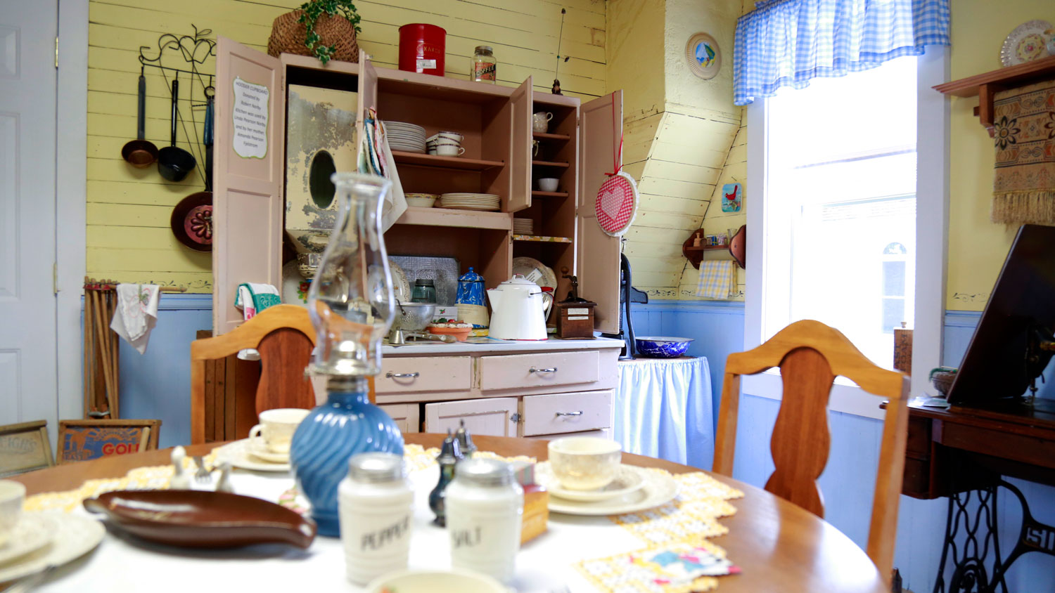 View of  a pioneer cupboard in the kitchen