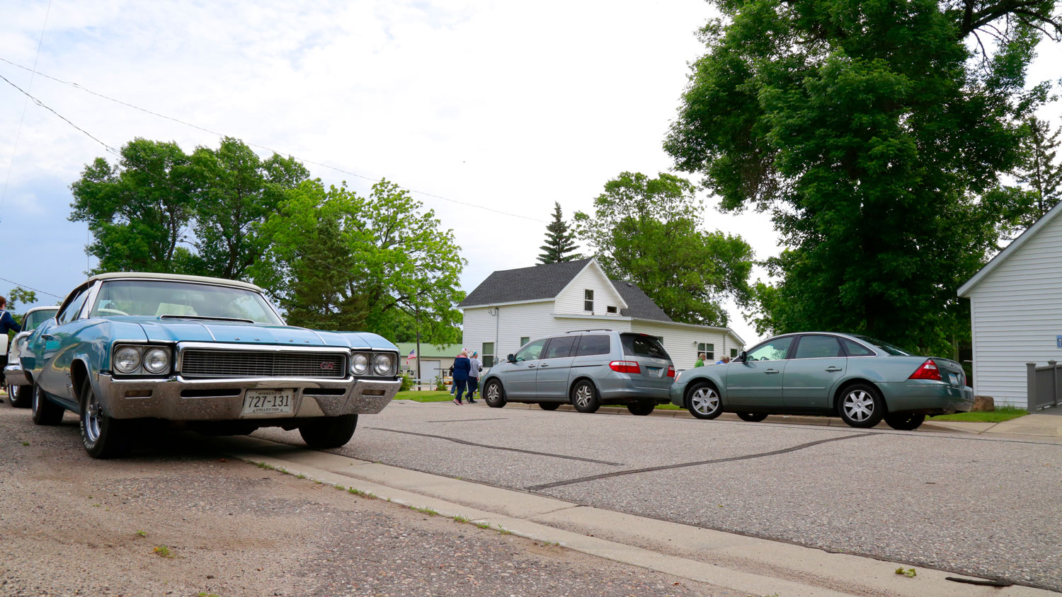 Street scene for a special event at the Evansville Historical Foundation