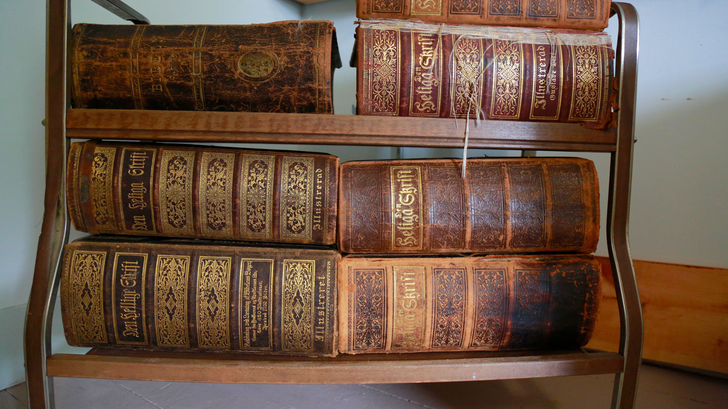 Antique Bibles in the parsonage