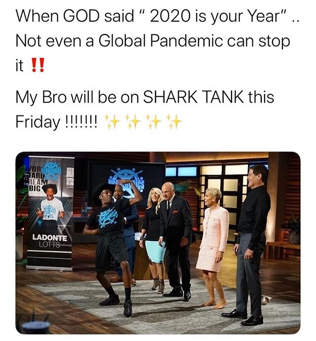 Excited to see &amp; share how GOD is moving is the mist of a Global Crisis 🙌🙌🙌✨✨This made me so happy when I found out😱😱😱 My bro @ayo___tae will be on Shark Tank @  7PM This Friday ‼️ In the Spirit of seeing how GOD moves, Happy Resurrection D