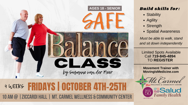 Safe Balance Class — Mt. Carmel Wellness and Community Center