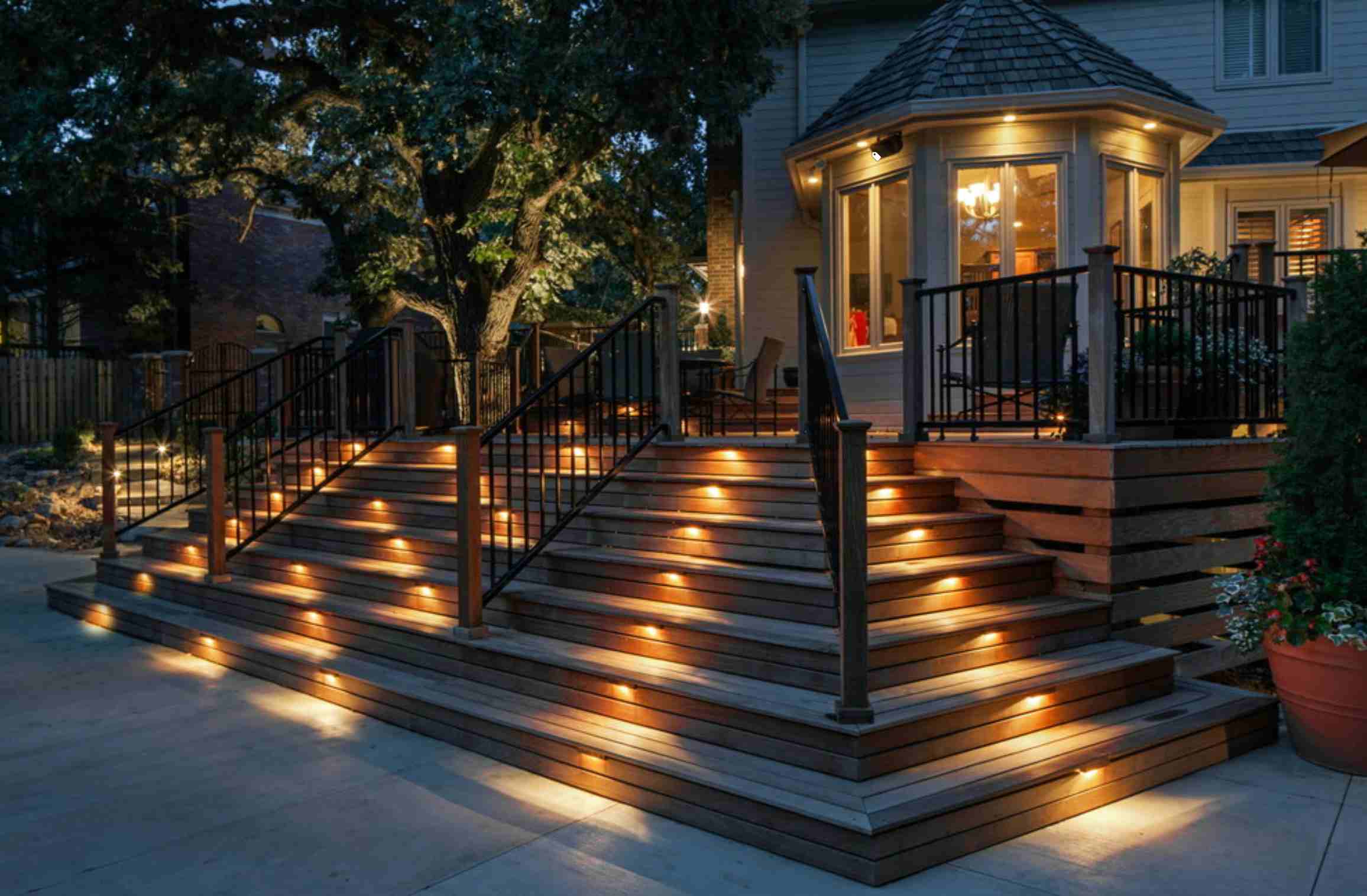 Led Step And Stair Lighting Guide, Outdoor Stair Lighting Ideas