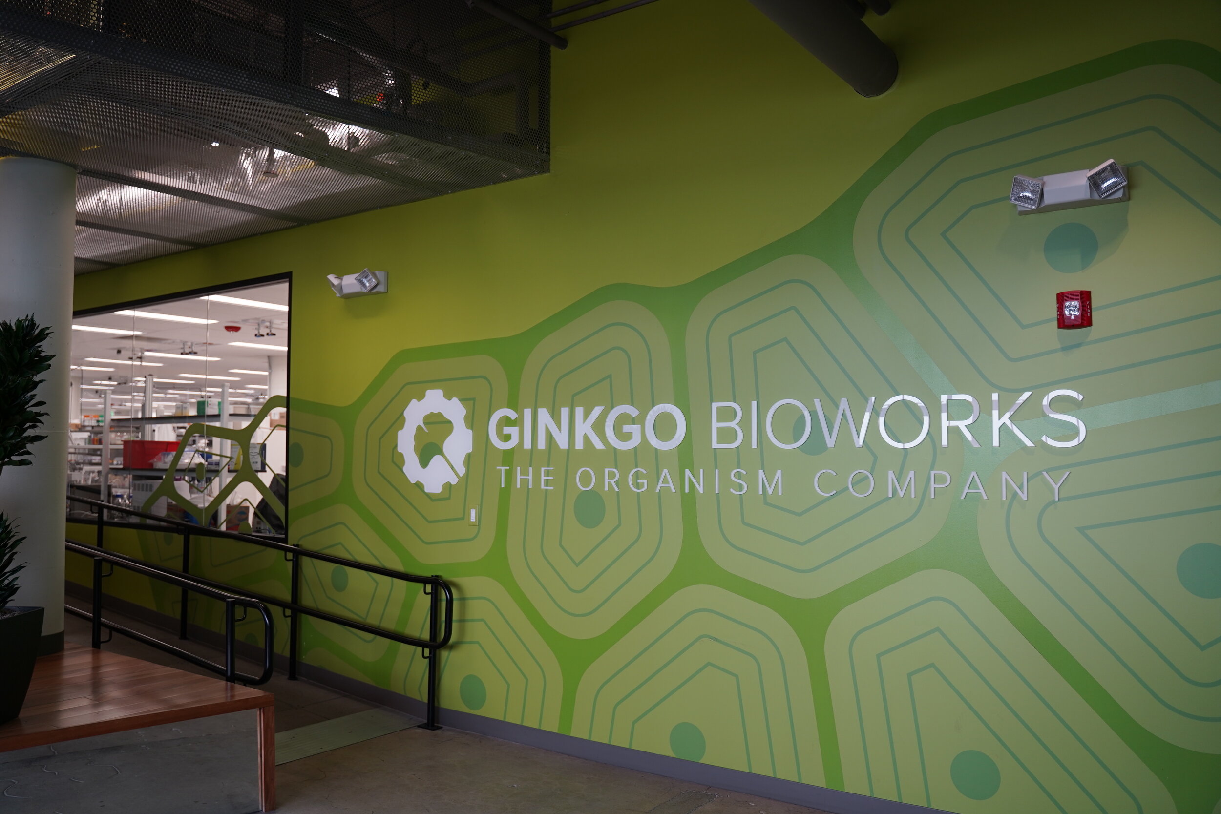 Ginkgo Bioworks office entry sign