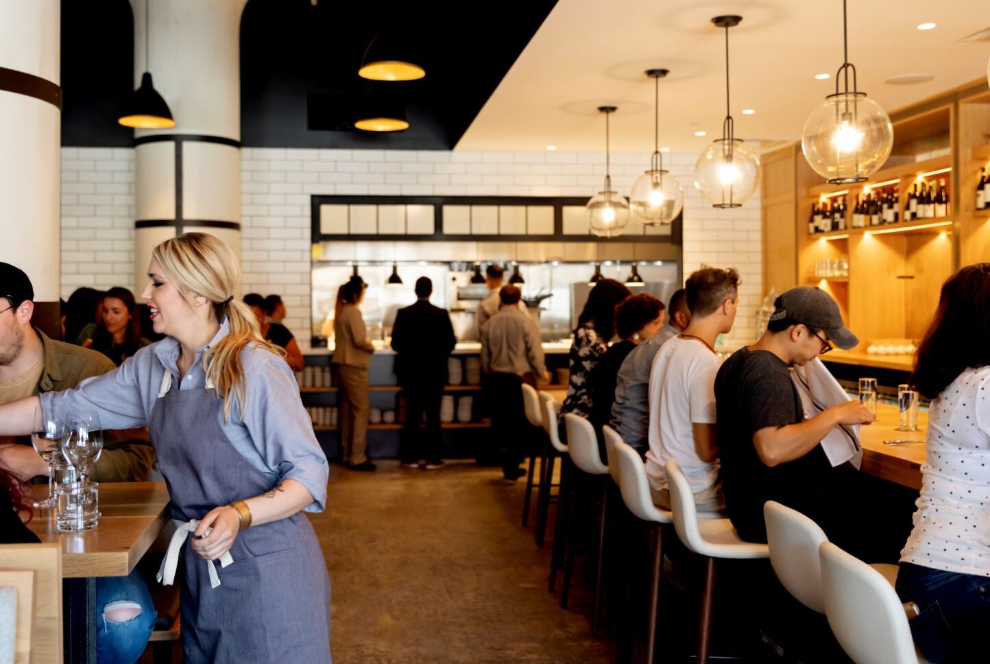 People dining at Chickadee Restaurant