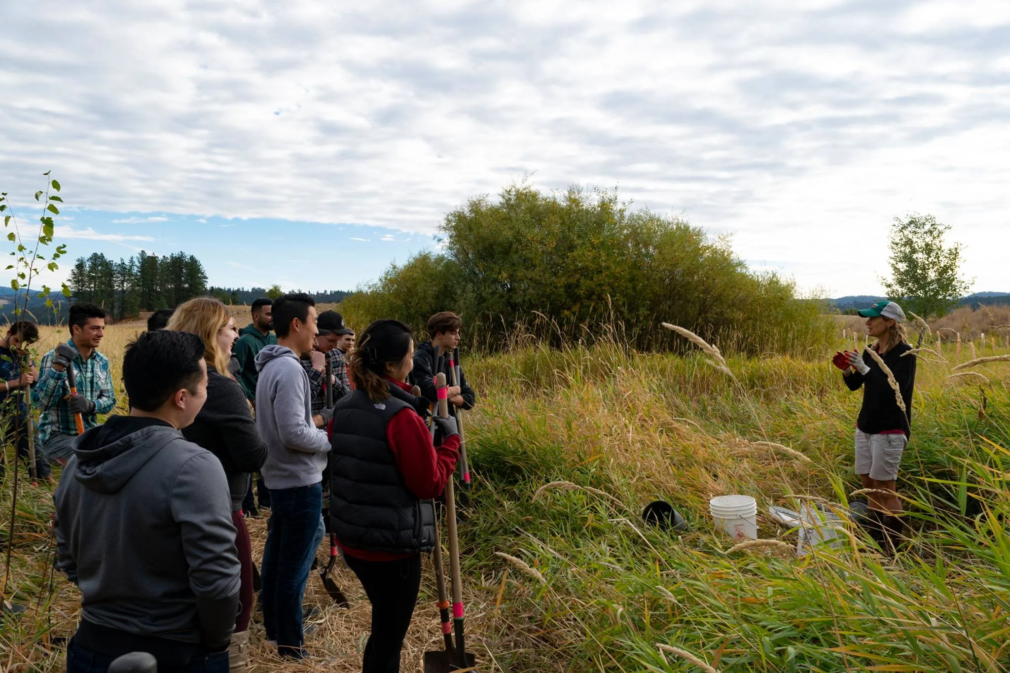 We work in local schools to get students outdoors and we educate them on the natural world, water quality, and resource issues. We also teach environmental literacy and job preparedness at the Geiger Correctional Facility.