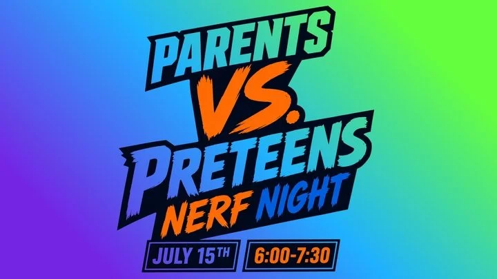 Parents VS Preteens Nerf Night