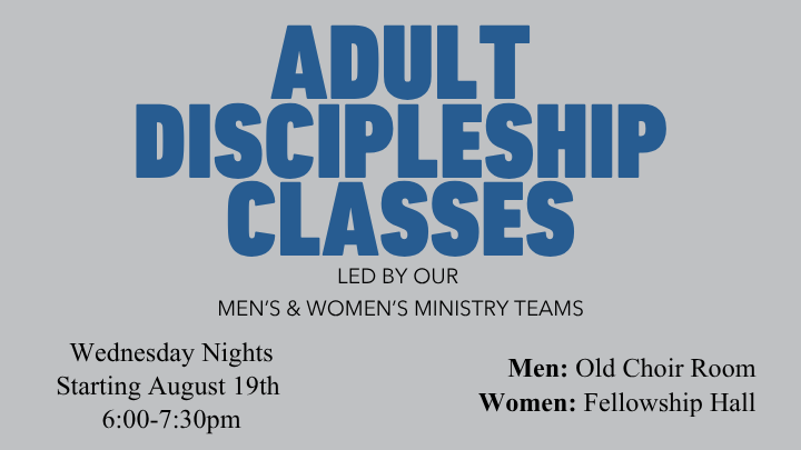 Adult Discipleship Classes