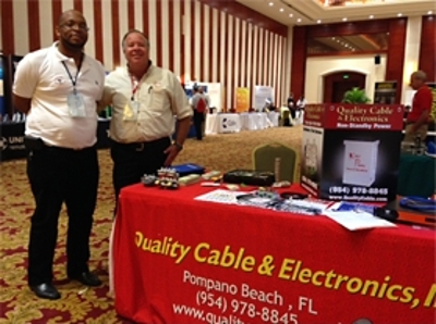 Quality Cable & Electronics presents its products and services in the Exhibit Hall during the 2015 Annual Meeting.
