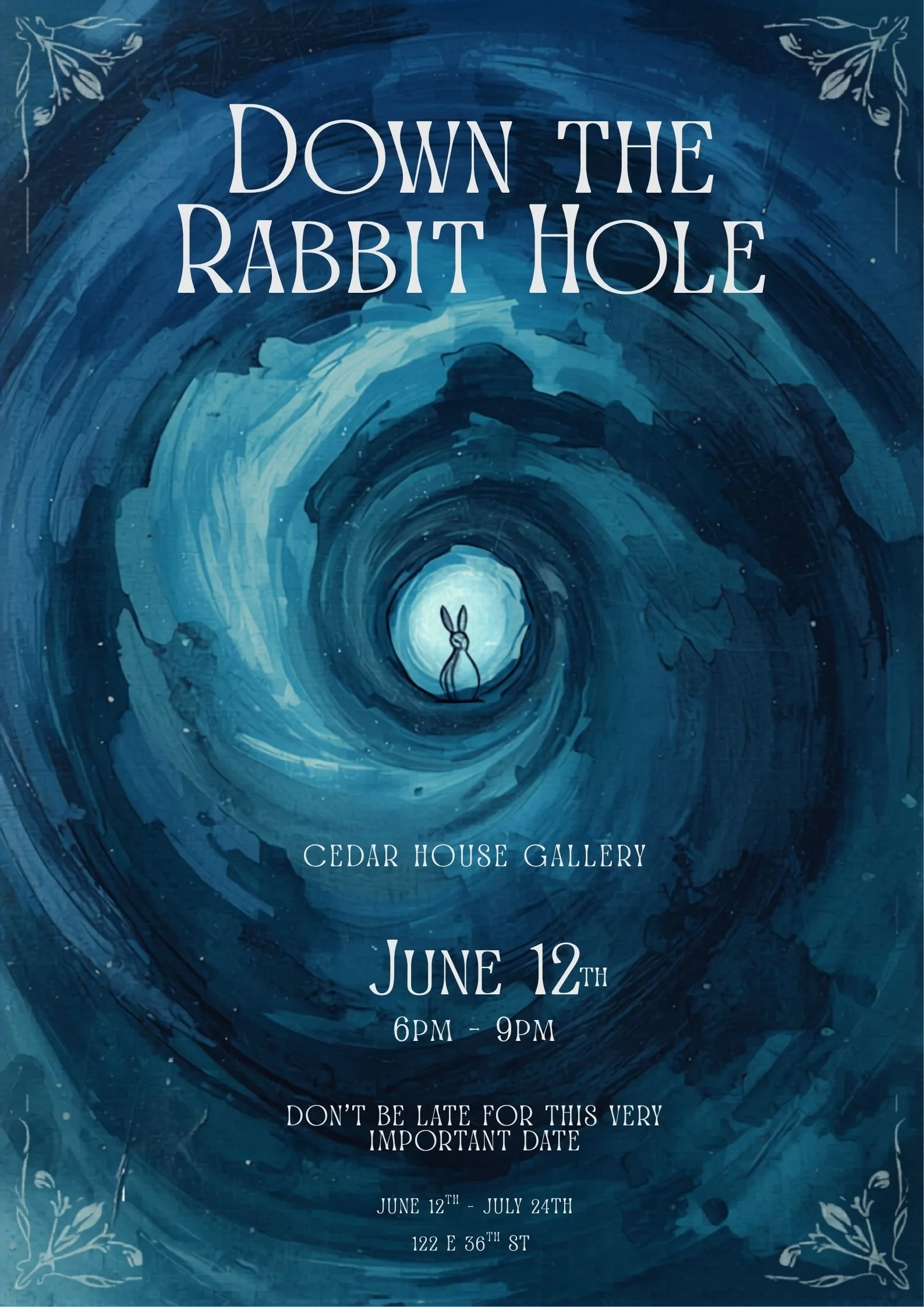 Mixed-Media 'Down the Rabbit Hole' Poster.jpg