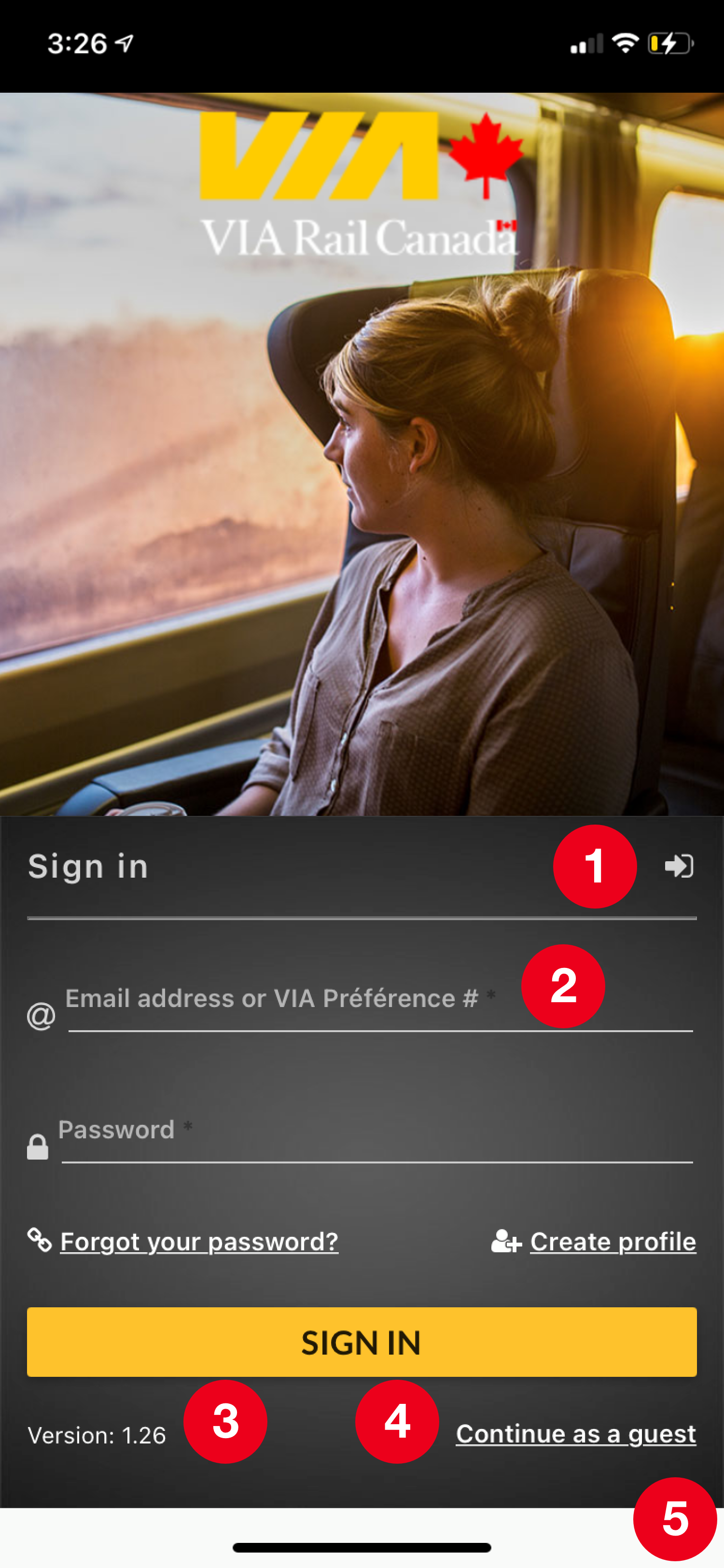 Login Screen