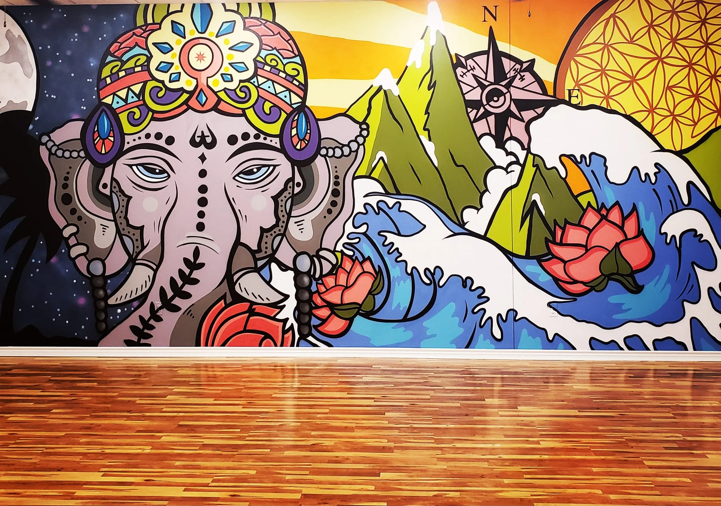 Live and Let Liv Yoga Studio_Killeen, Texas_Elephant wall.jpg