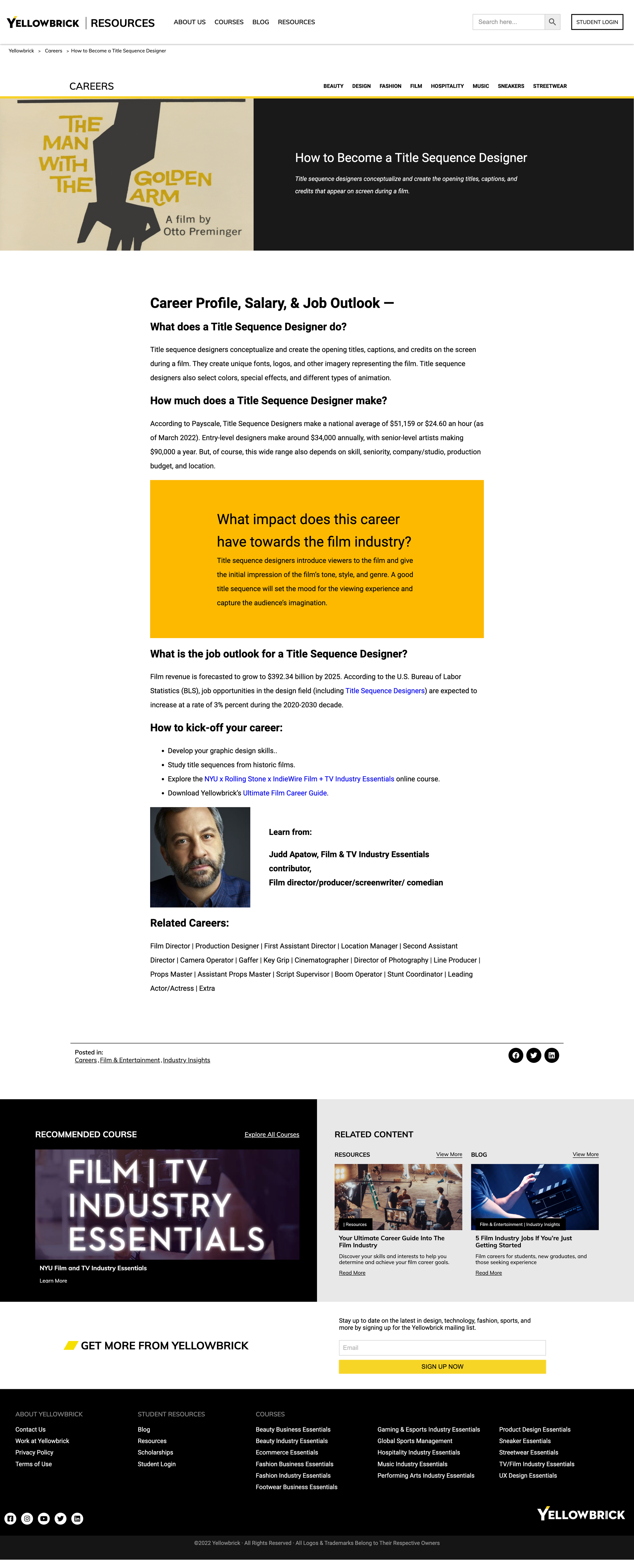 How to Become a Title Sequence Designer