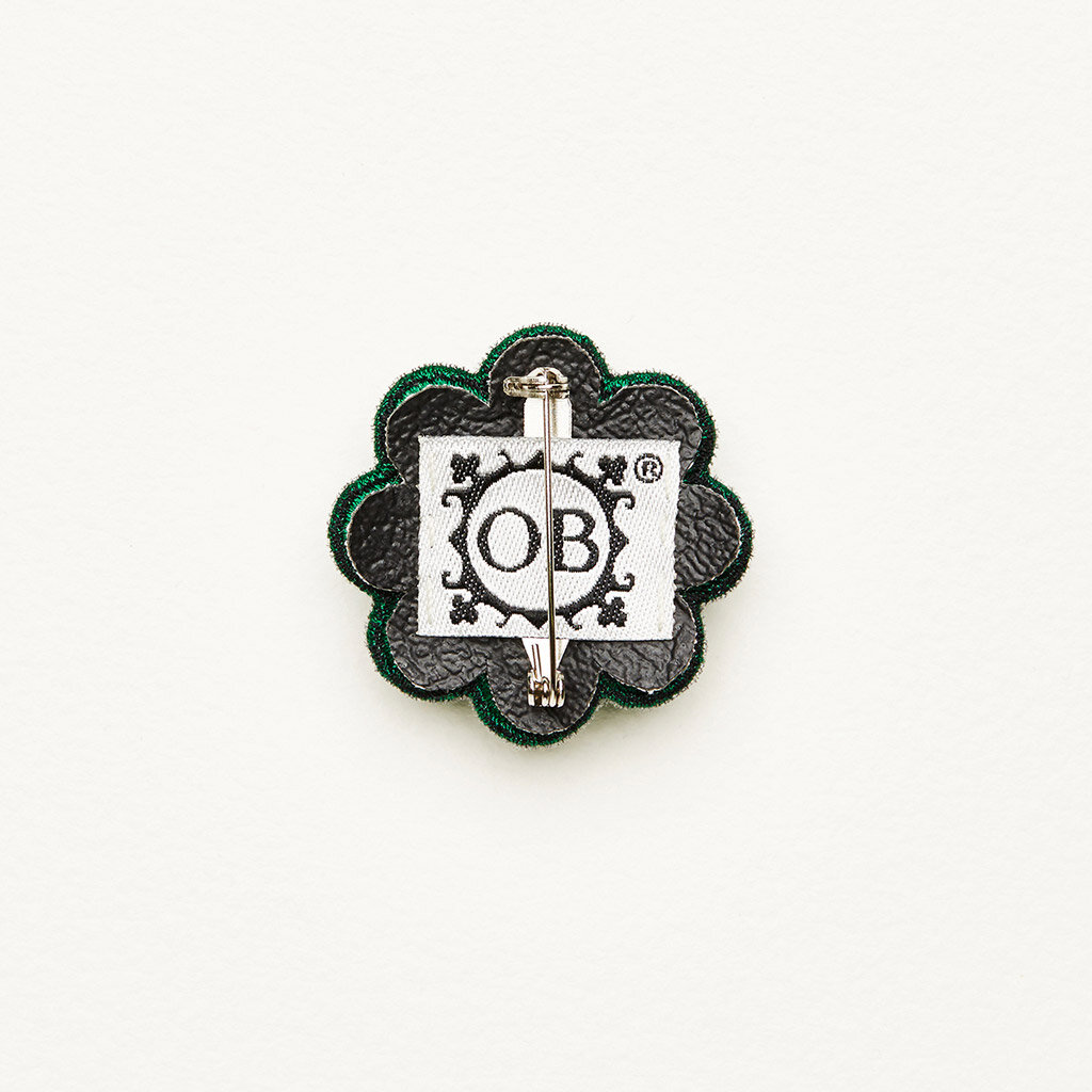OB Darling Bud embroidered brooch DRL6 back