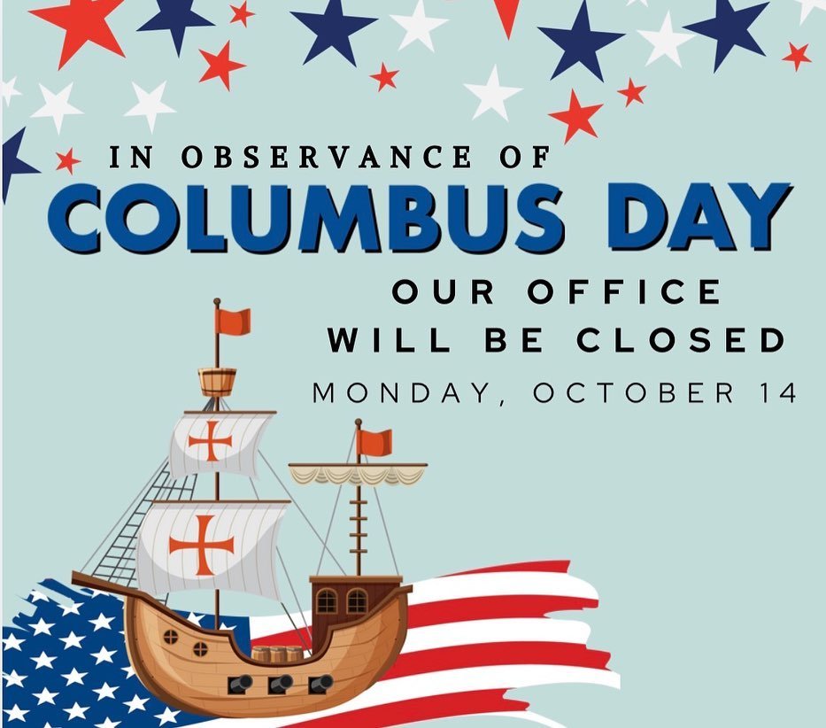 Our office will be closed tomorrow in observance of Columbus Day/Indigenous Peoples&rsquo; Day.

📖Columbus Day commemorates the arrival of Christopher Columbus to the Americas in 1492. While Indigenous Peoples&rsquo; Day honors the rich cultures, hi
