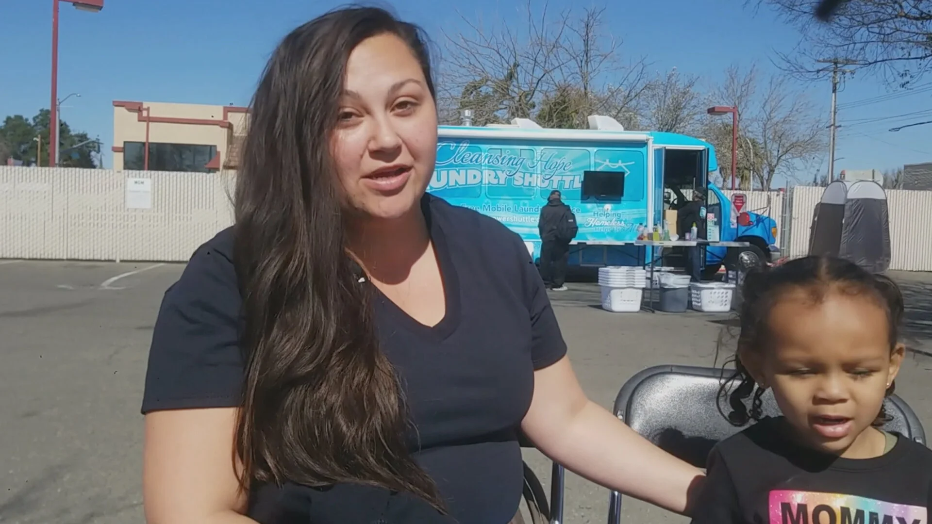 Homeless single Mom thankful for Laundry Shuttle.