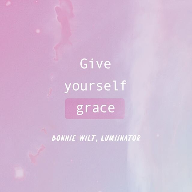 Words to remember this week from our Lumiinator @bonz_voyage 💜 ⠀⠀⠀⠀⠀⠀⠀⠀⠀
⠀⠀⠀⠀⠀⠀⠀⠀⠀
&ldquo; Give yourself Grace. I learned this phrase specifically in yoga teacher training earlier this year, and it rings so incredibly true. It means to cut yourself 