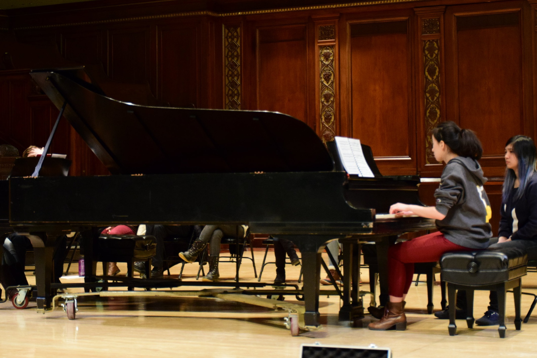 Rehearsal for the concert contributed to Women's Suffrage 